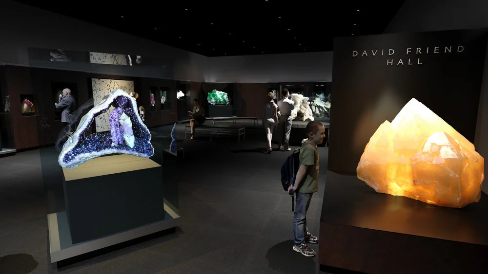 One of the initial exhibit renderings