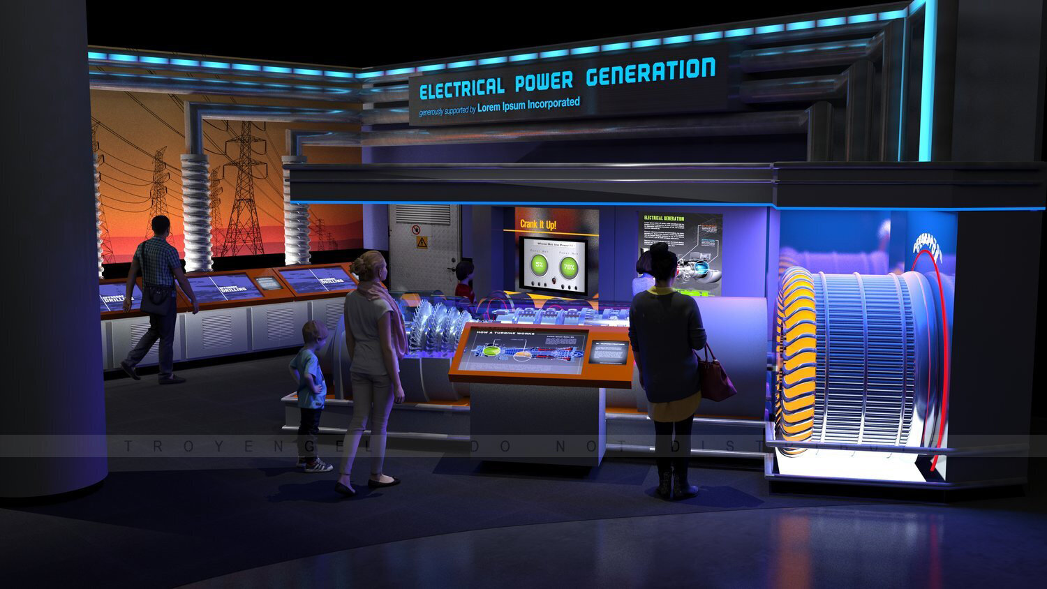 3D renderings I created for fundraising book and exhibit planning