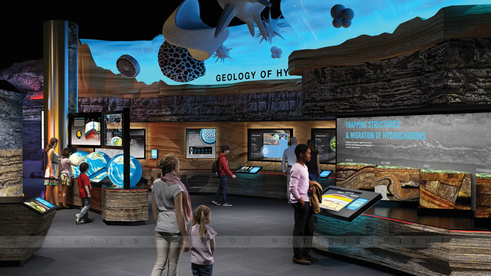 3D renderings I created for fundraising book and exhibit planning