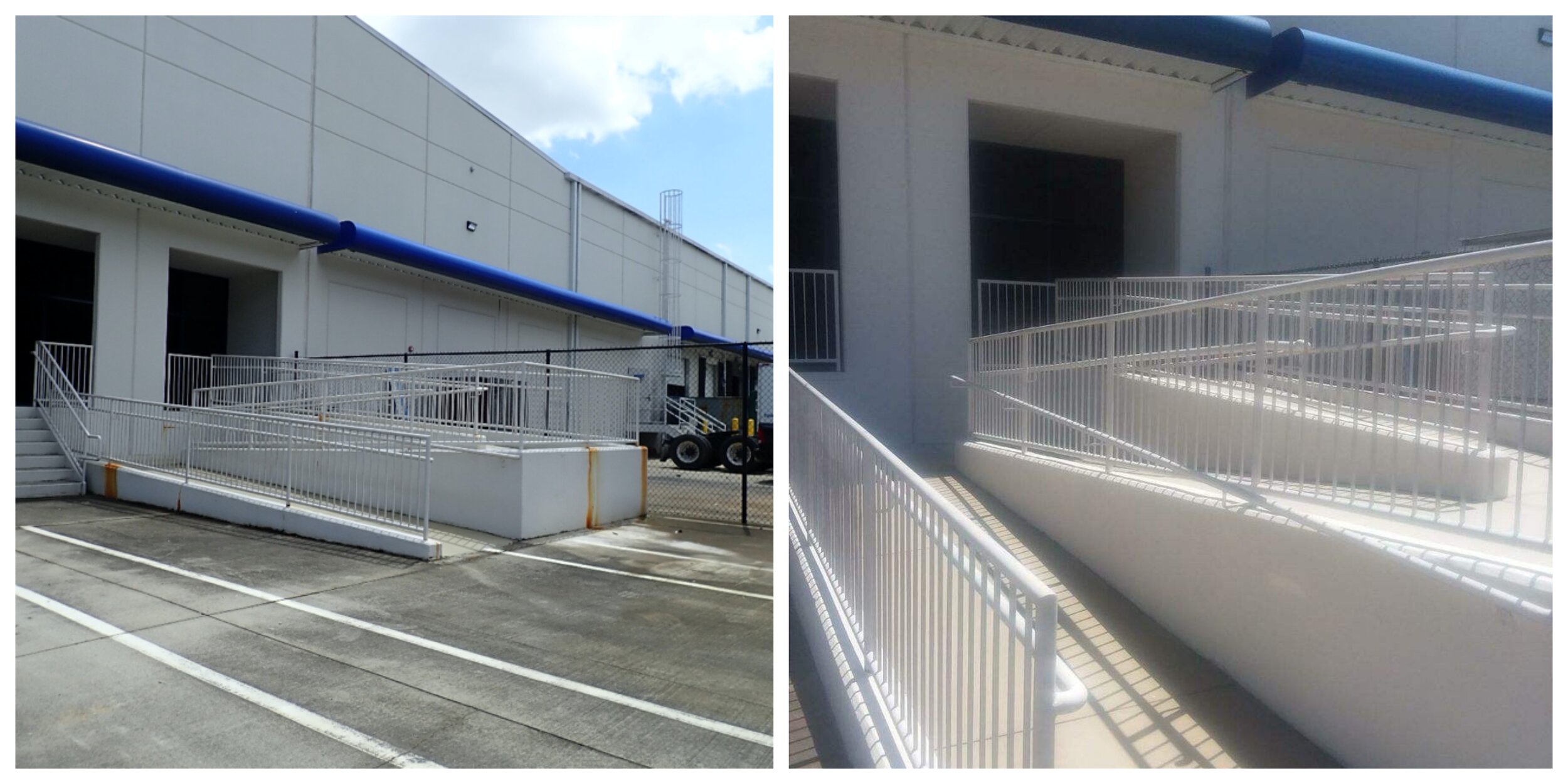 West Lake Loading Dock, before and after