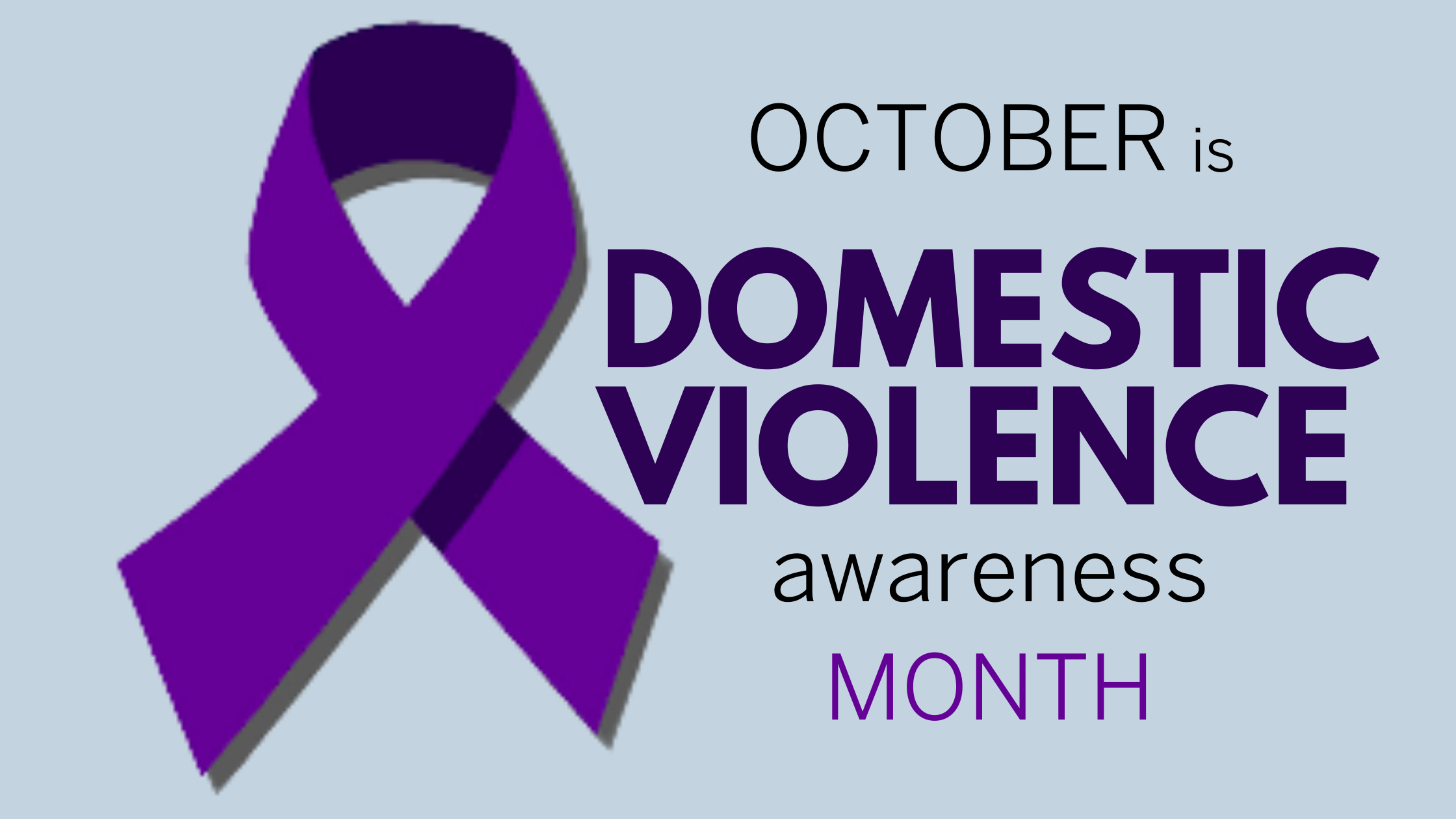 October is Domestic Violence month