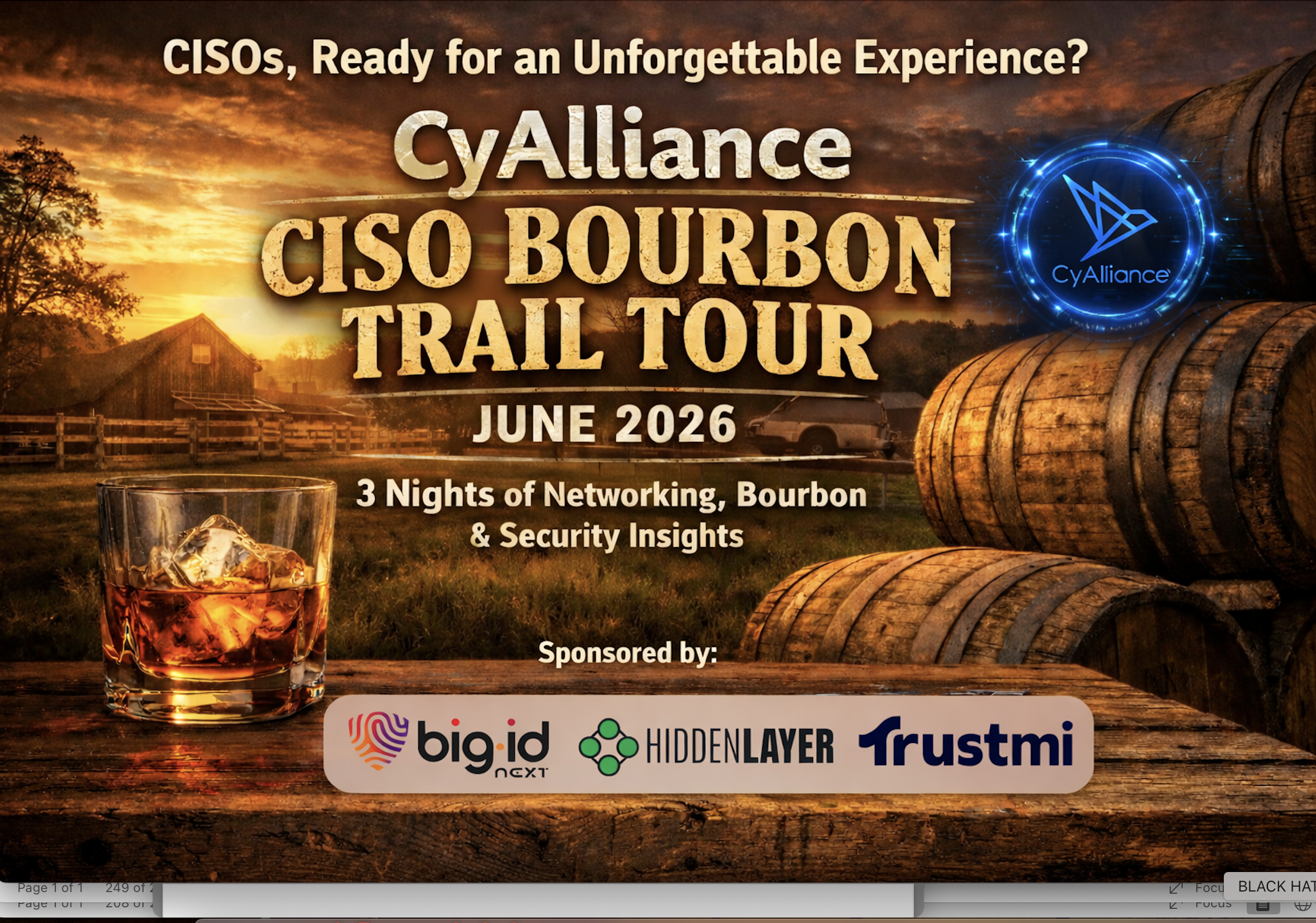 2026 CISO Bourbon Trail Tour