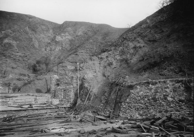 1929.Pilgrimage Play Amphitheater in ruins, view 5.Security Pacific National Bank Collection.jpg
