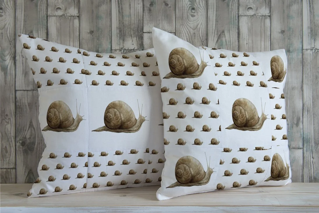 Shute Lane fabric snail cushion covers (Copy)