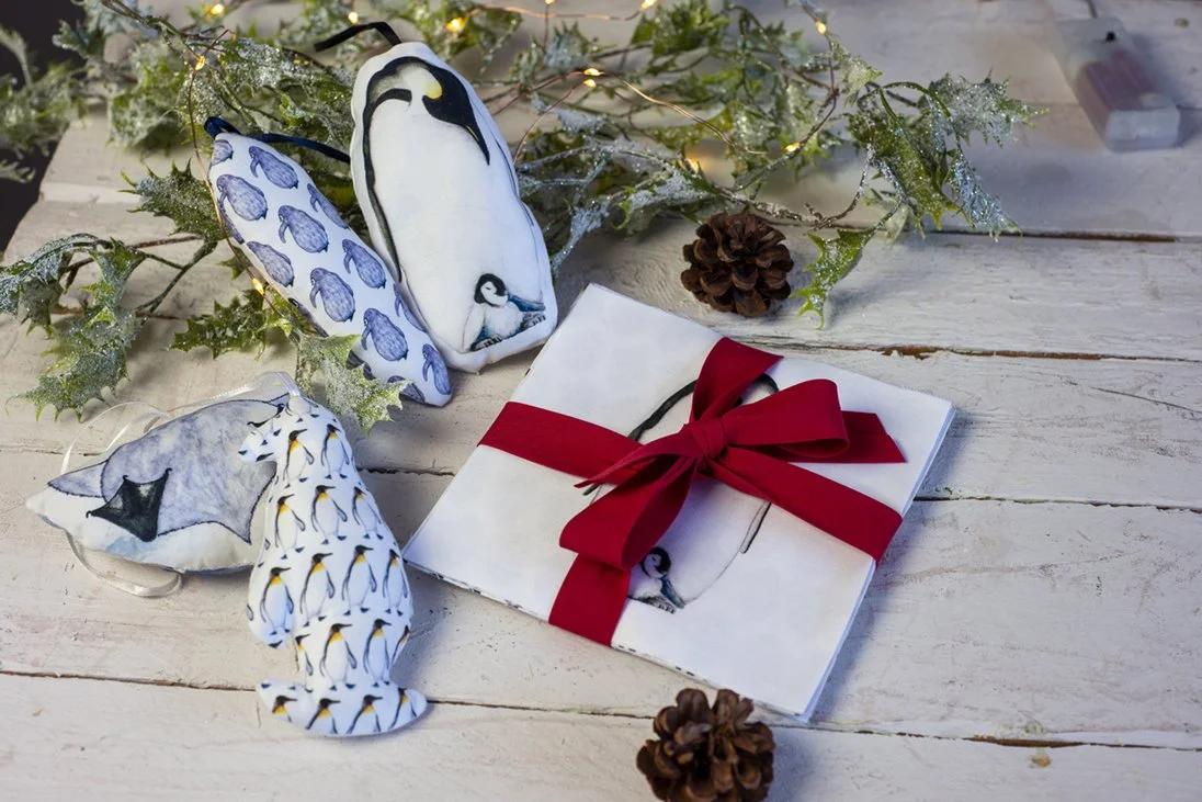 Hanging decorations made by Shute Lane fabric squares (Copy)