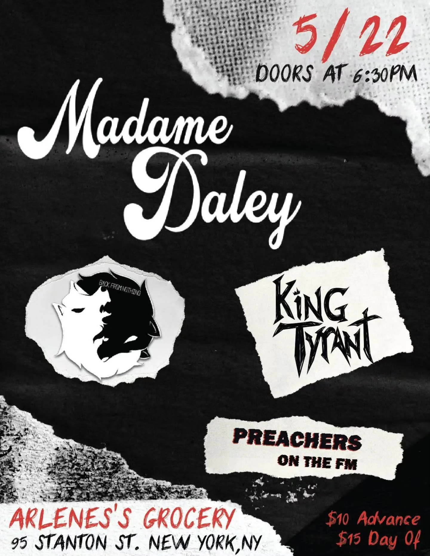 Incoming show Friday, May 22! 🤘🏻

#livemusic #bands #arlenesgrocery #nyc #musicislife