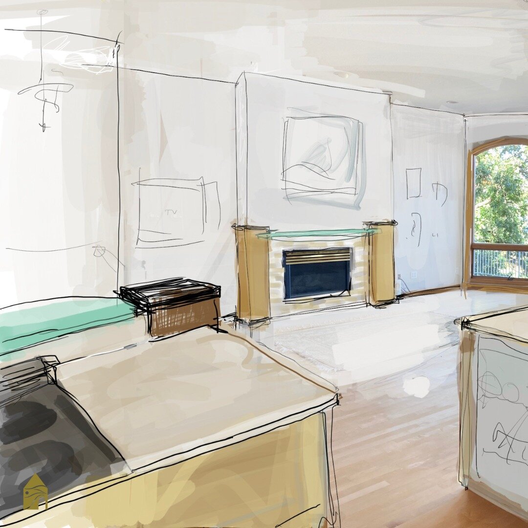The sketch: a powerful tool 
It's amazing how just a few quick sketches can hold incredible power in helping you visualize the potential of your space and guide you to make more informed decisions. 
Let Artistry help you visualize the potential of yo