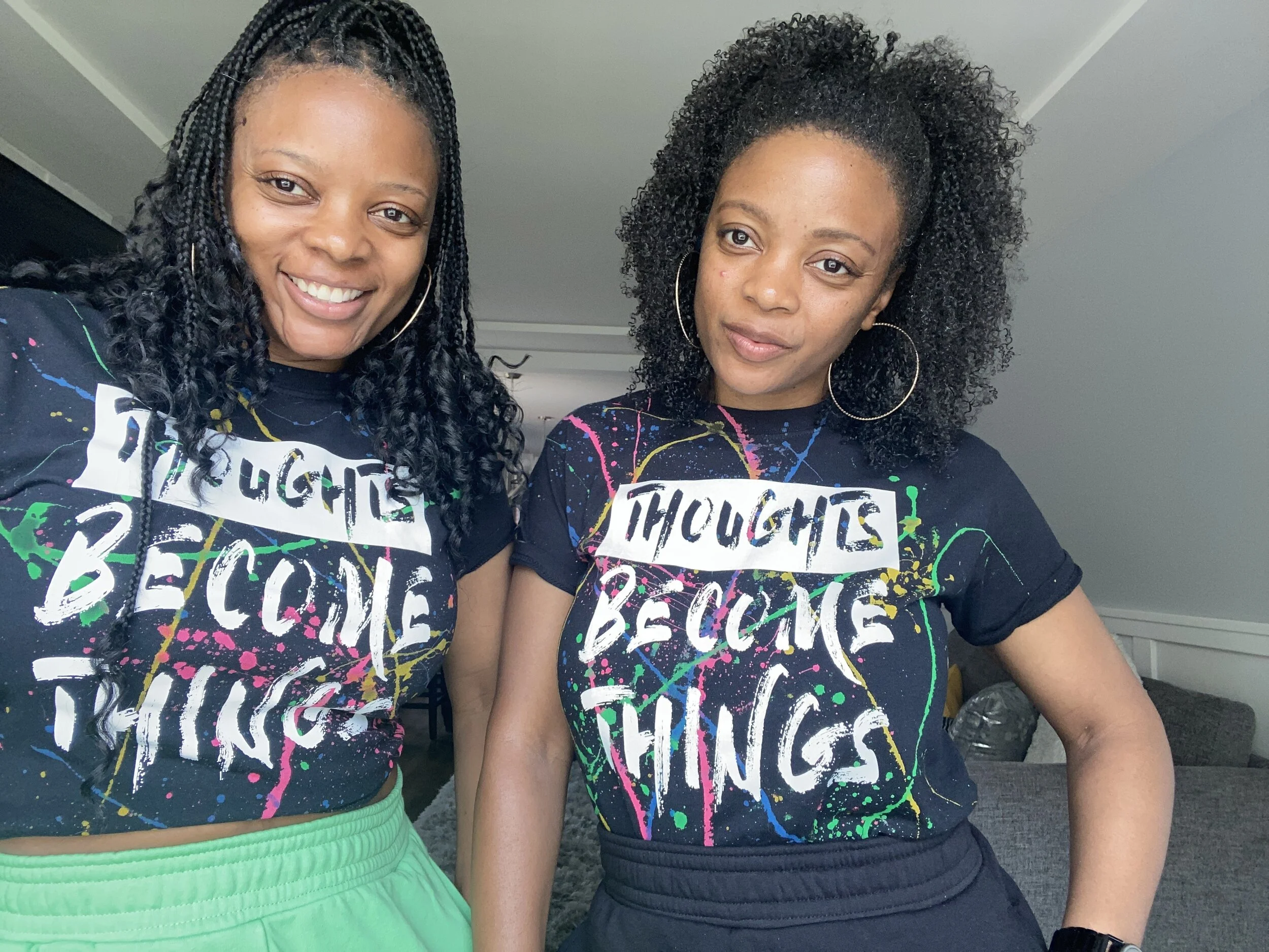 Black Painted Thoughts Tee