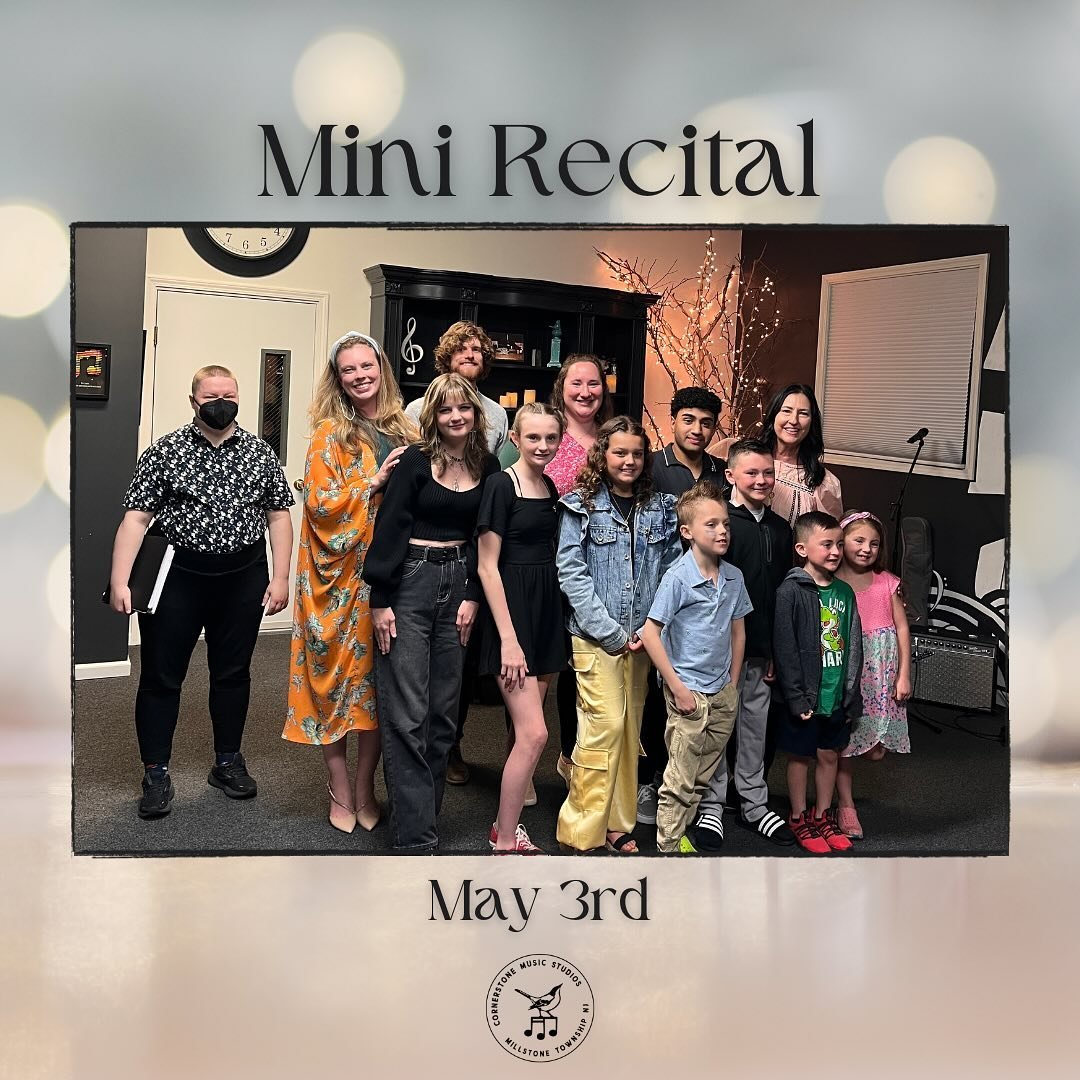 Bravo to all of our performers in our May Mini Recitals! 🎉

We&rsquo;re looking forward to our next mini recital on June 21st! 🎼

#cornerstonemusicstudios #millstonetwpnj #musiceducation #musicrecital #millstonemusicproud