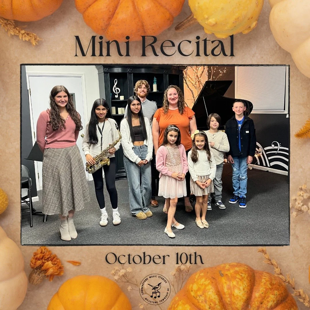 Bravo to all of our performers in our October 10th Mini Recital! 🎉

We&rsquo;re looking forward to our next mini recital on October 24th at 7:30pm! 🎼

#cornerstonemusicstudios #millstonetwpnj #musiceducation #musicrecital #millstonemusicproud