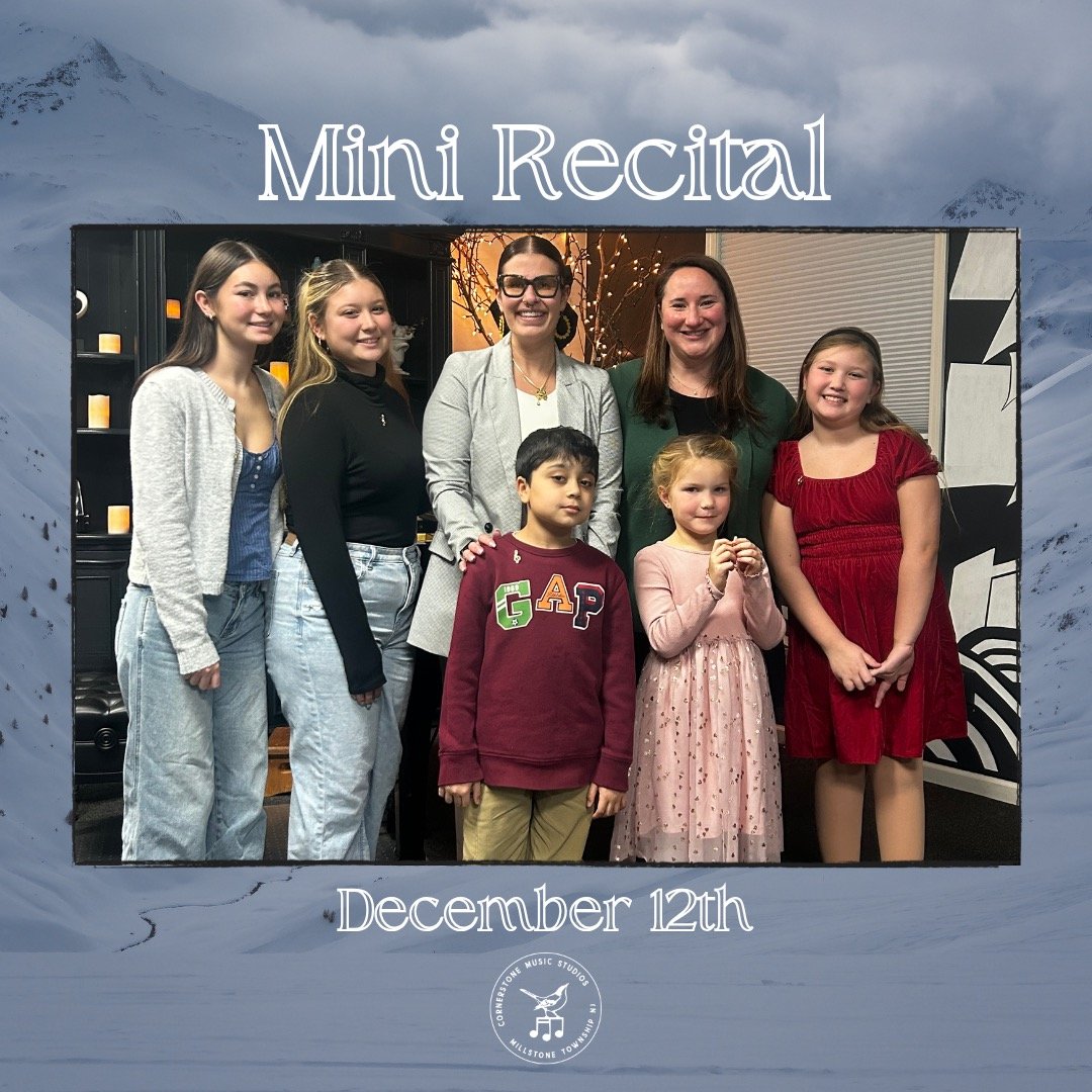 ❄️ Bravo to all of our performers in our December 12th Mini Recital!

🎼 We&rsquo;re looking forward to our next Mini Recital on January 9th at 7:30pm!

#cornerstonemusicstudios #millstonetwpnj #musiceducation #musicrecital #millstonemusicproud