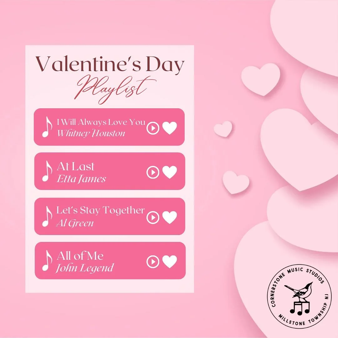 Happy Valentine&rsquo;s Day from all of us at Cornerstone Music Studios 💘🎶
Today we&rsquo;re celebrating the music that makes our hearts feel a little fuller &mdash; from sweet ballads to big, dramatic love songs.

What&rsquo;s your favorite love s