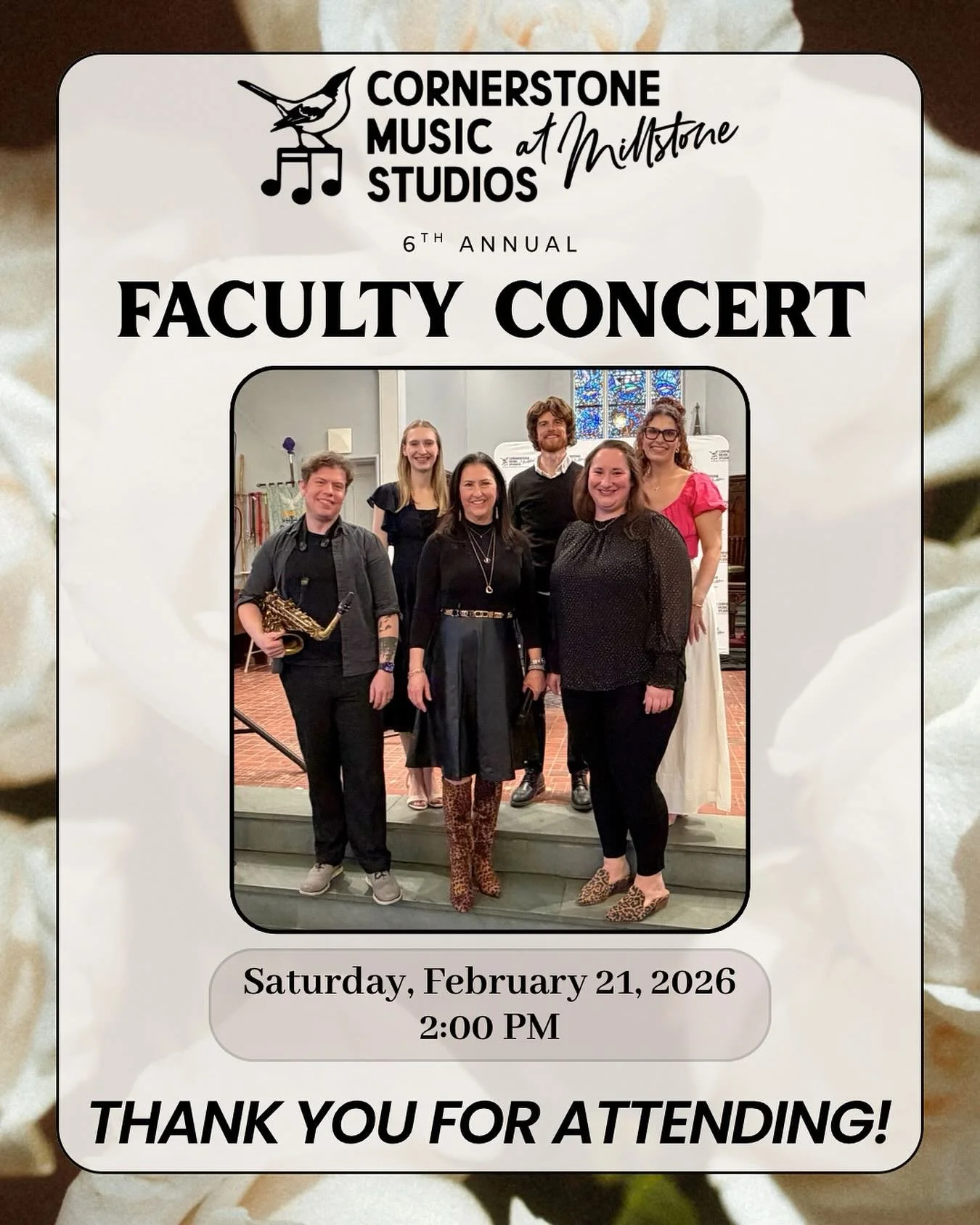 What an unforgettable afternoon at our 2026 Faculty Concert! ✨🎶

Thank you to everyone who joined us and filled the room with such warmth and support. It was a truly phenomenal celebration of artistry, passion, and the incredible musicians who make 