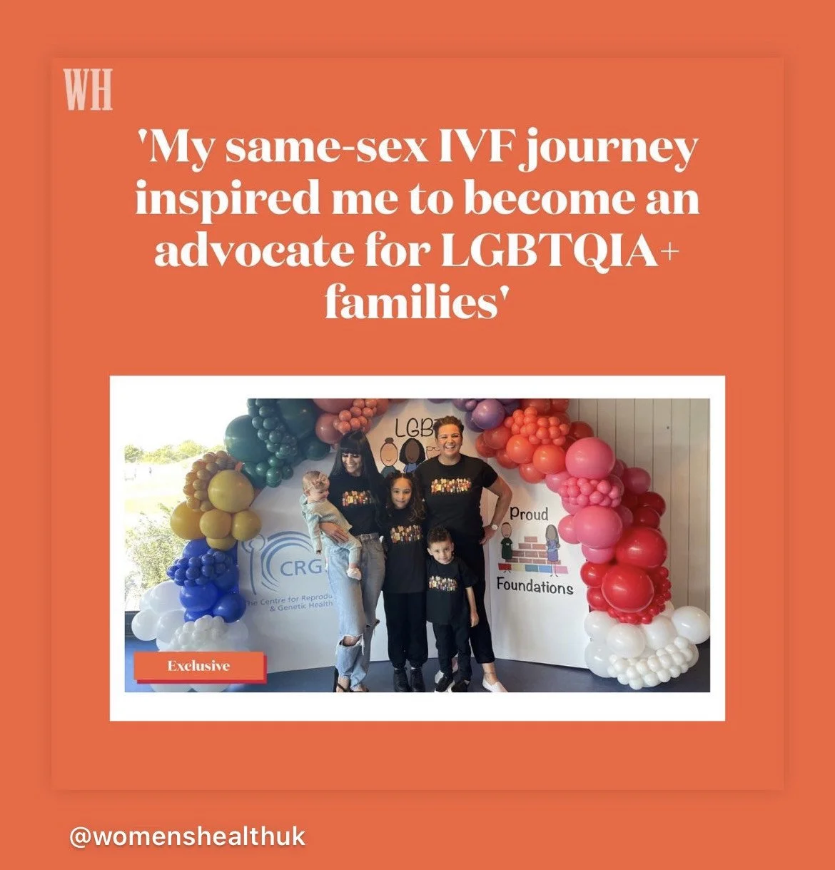 Women's Health Magazine- LGBT Mummies interview