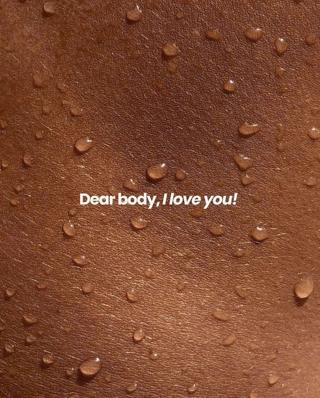 dear body, I see you. every curve, every scar, every moment we've shared. you&rsquo;ve carried me through laughter, tears, adventures, and still stand strong. i'm embracing every inch of you, because love starts from within. 🤎✨ #mantra #dearbody #il