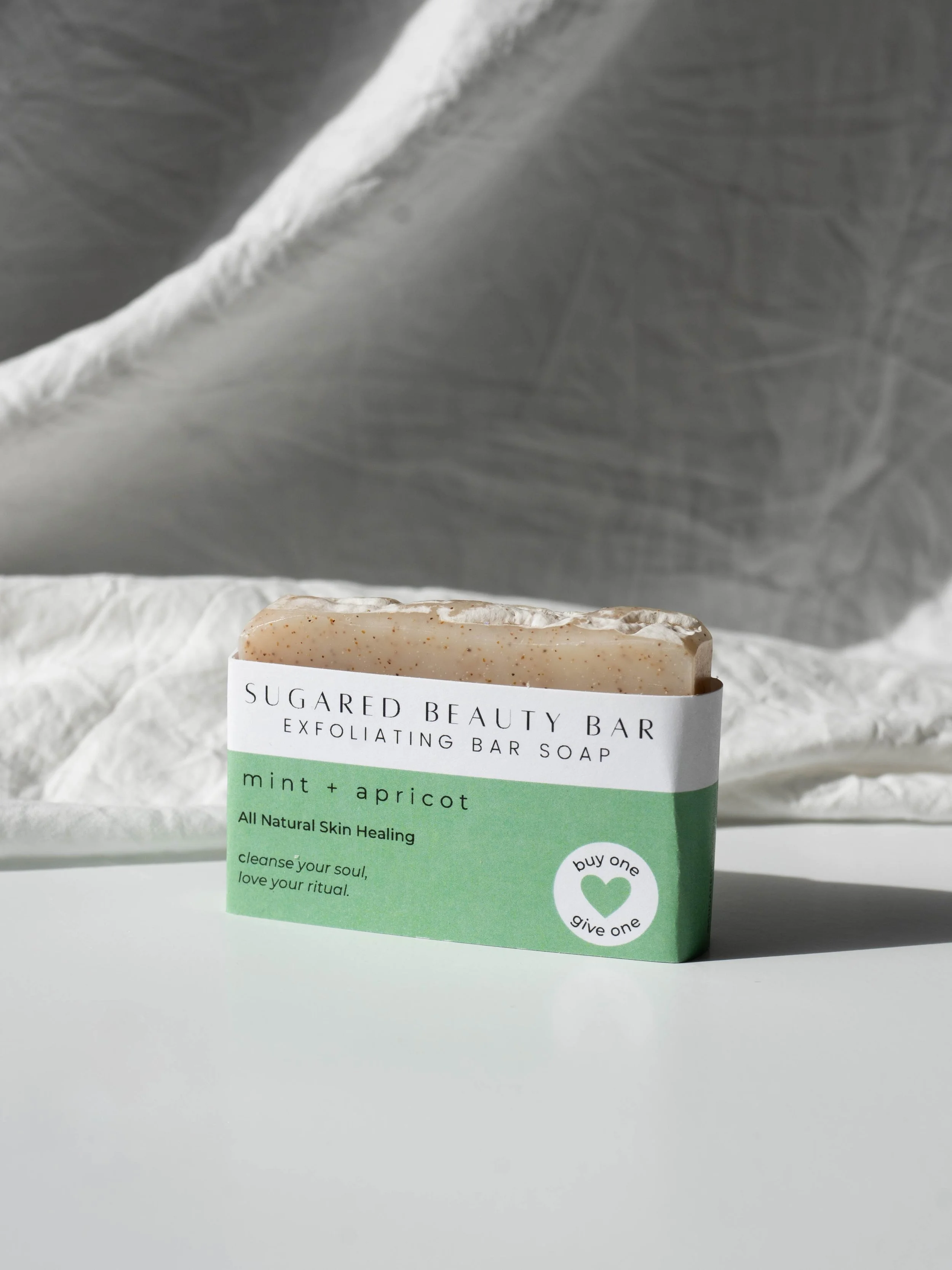 Mint + Apricot Exfoliating Bar Soap