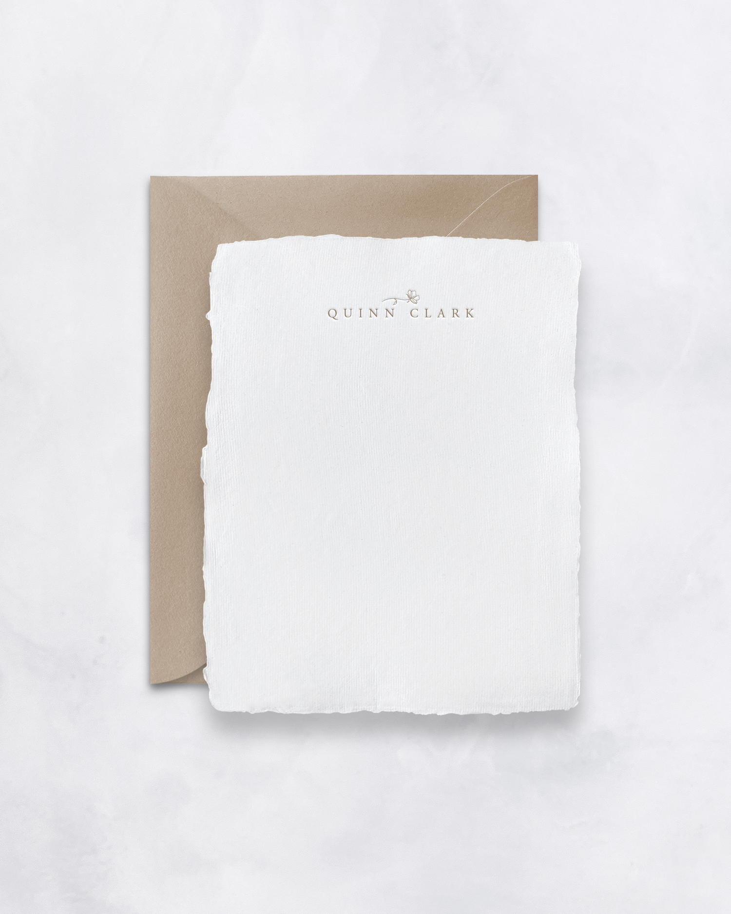 Personalized Stationery with Name (Flat Card) — PAIGE BY DESIGN