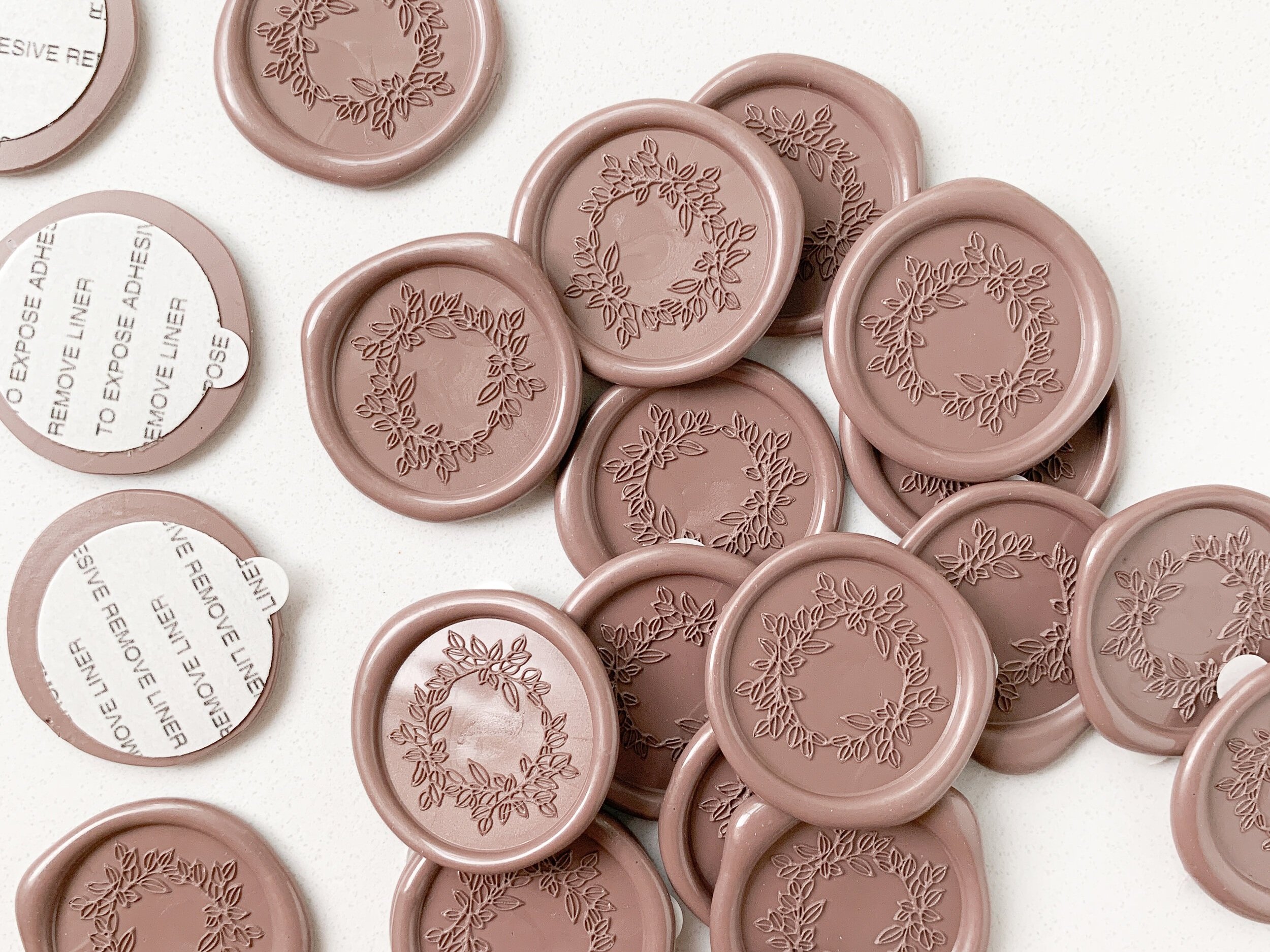 White Rose Wedding Wax Seal Stickers (pack of 10) Marketplace Wax Seals by  undefined