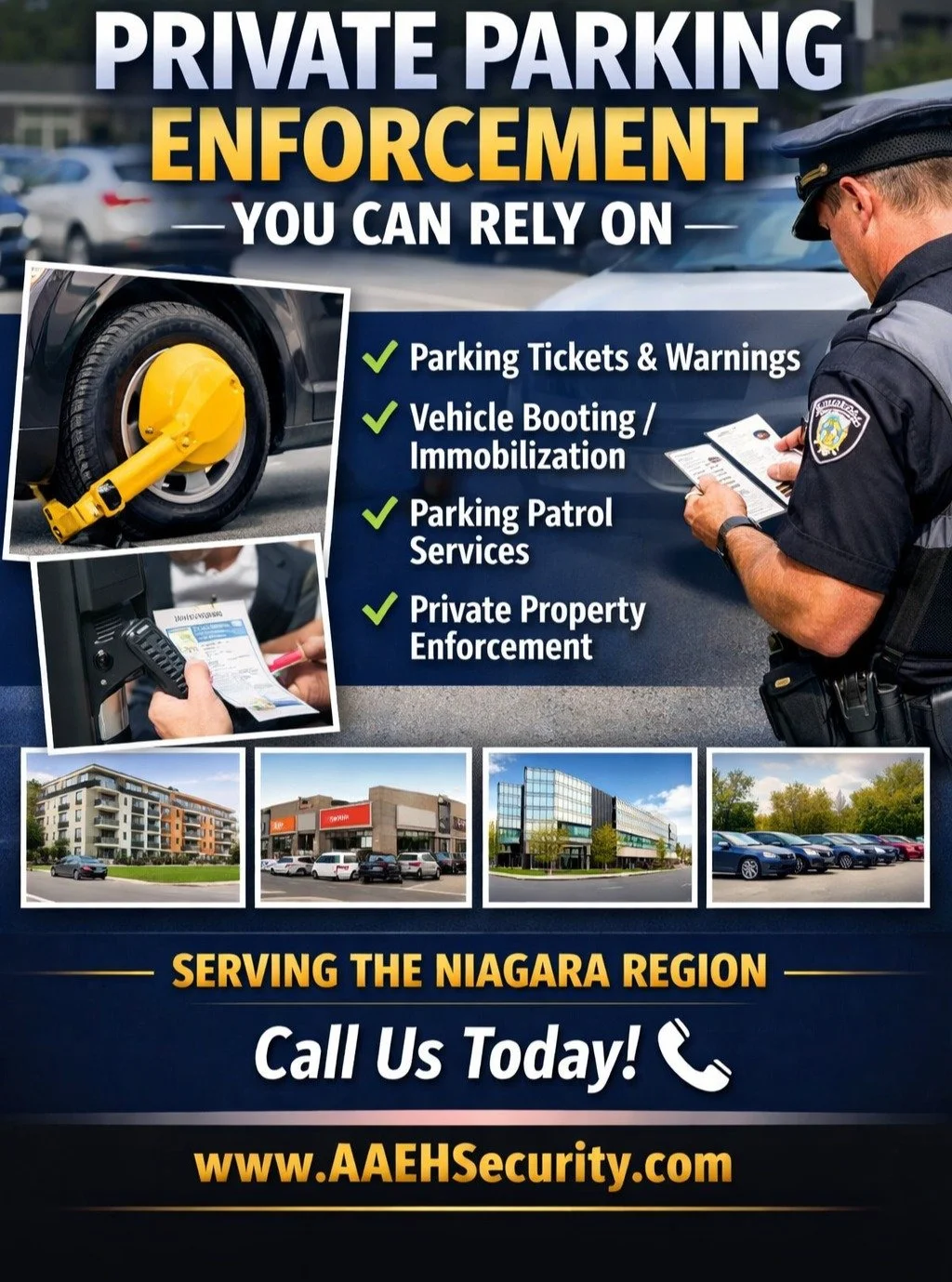🚗 Private Parking Enforcement You Can Rely On 🚗

Unauthorized parking causes frustration, lost spaces, and safety issues. Our private parking enforcement services help keep your lot organized, compliant, and stress-free.

✔️ Ticketing &amp; warning