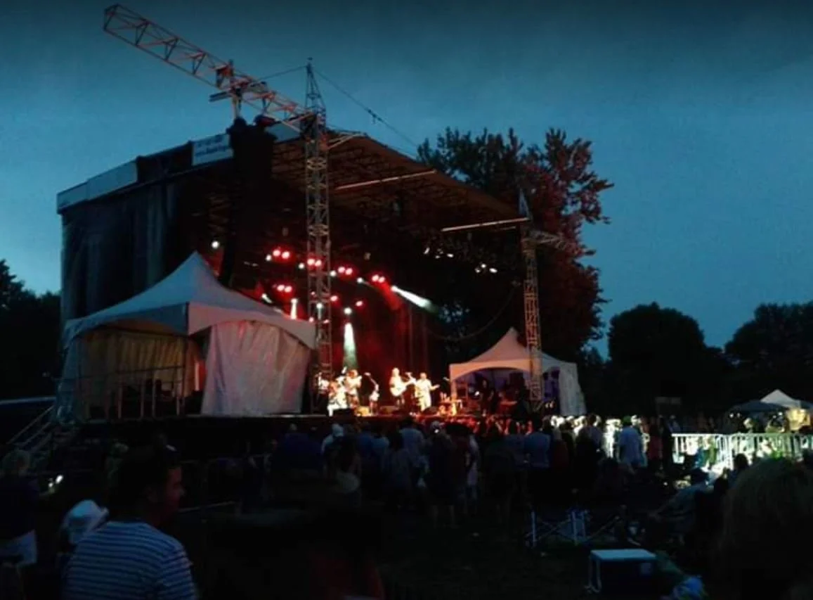 Professional crowd control security at a Niagara-on-the-Lake festival