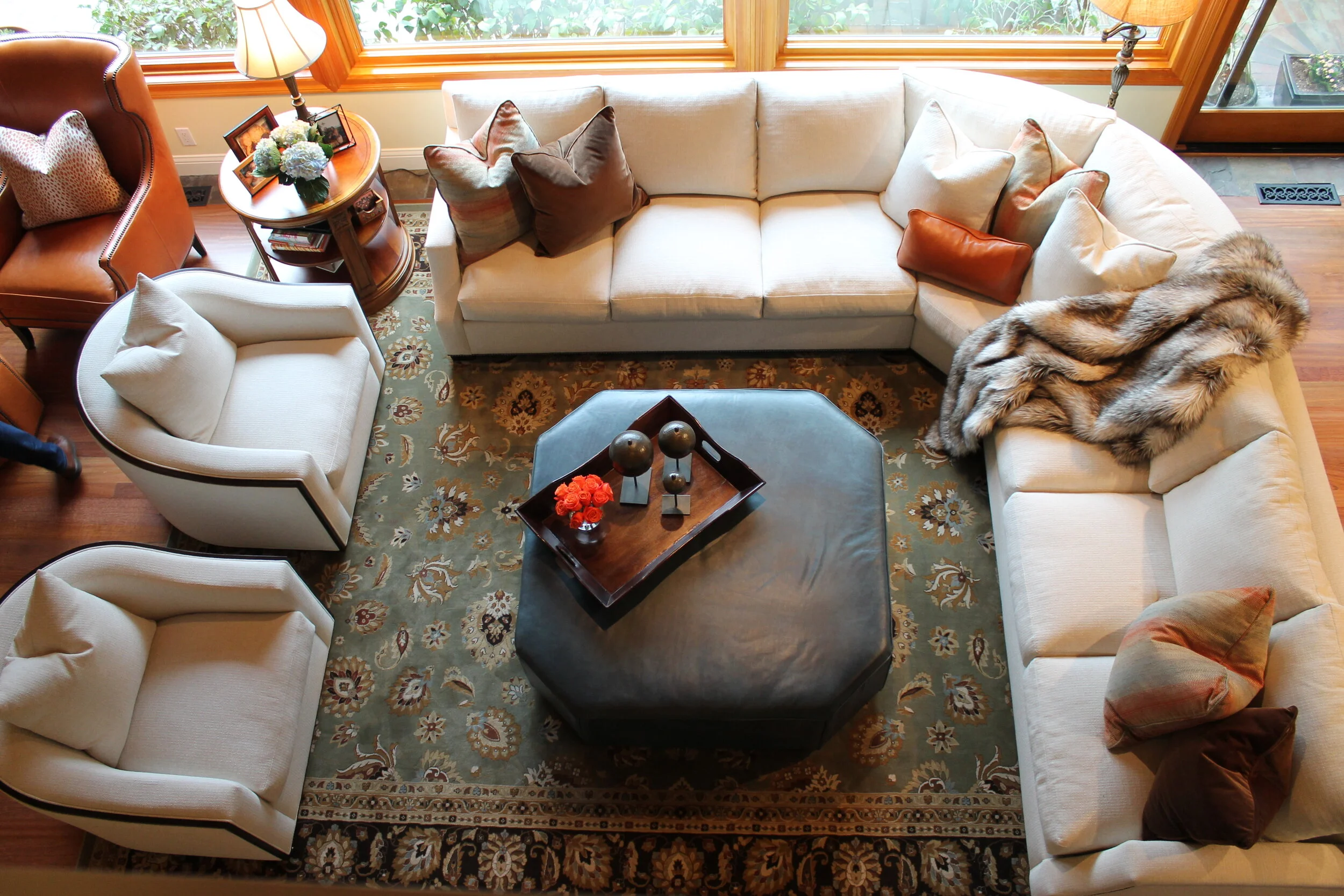  Elegant Danville, SF East Bay area family room refresh built for living. 