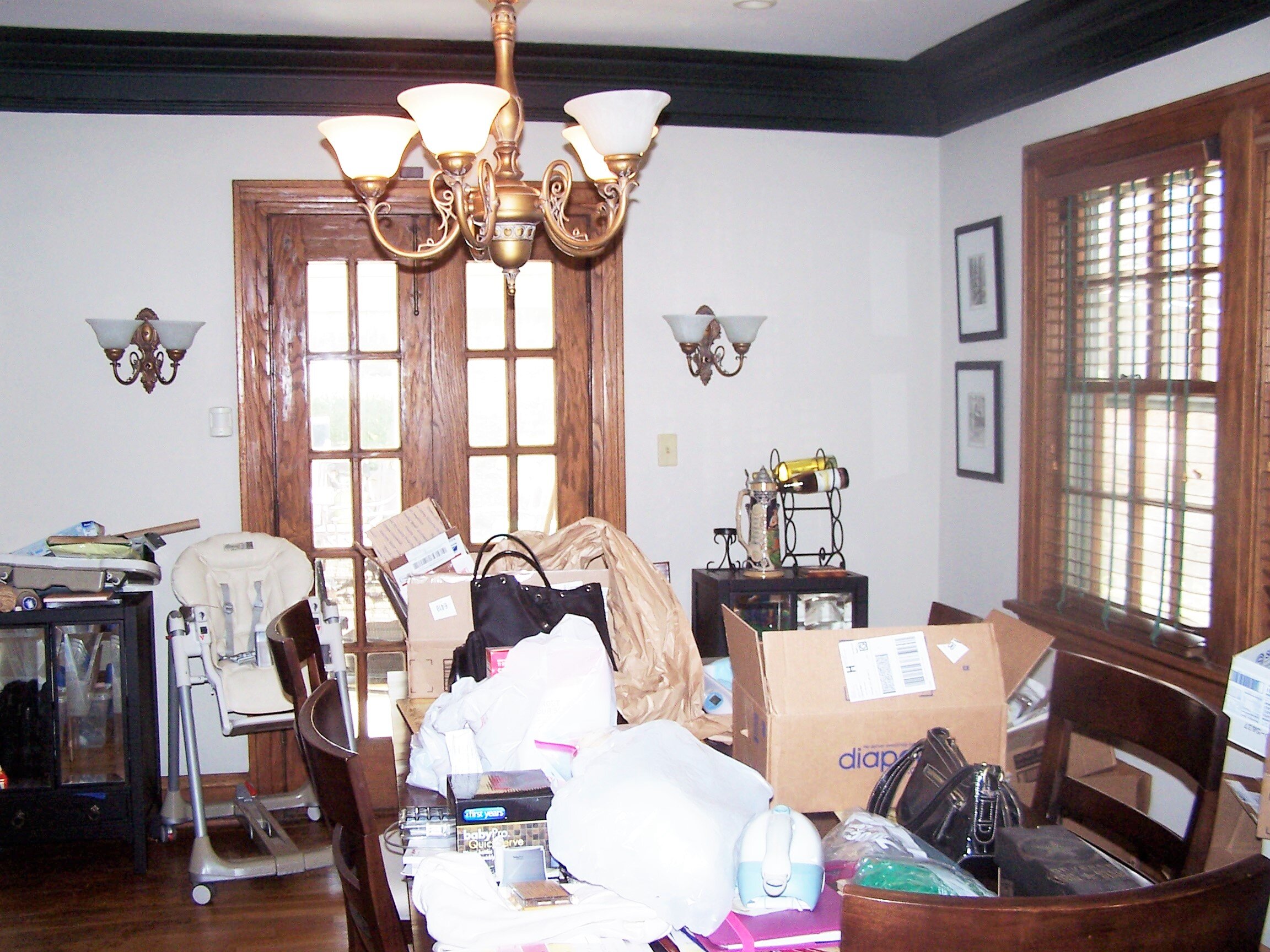 Before: This Dining Room was a storage room in Kansas City Missouri