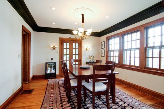 After: Staged as a gorgeous Dining Room  by TWEAK Staging in metro Kansas City Missouri &amp; Kansas