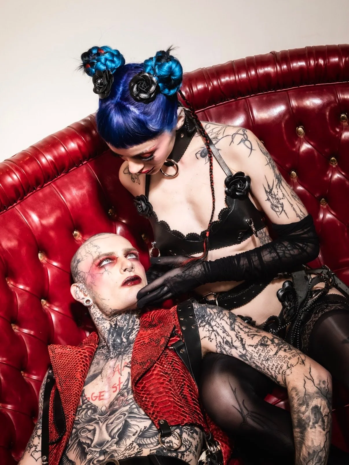 VILLAINTINES 💋
This Valentine&rsquo;s, love breaks the rules.
A leather lingerie capsule made for villains in love
sharp lines, red rose accents, and desire that doesn&rsquo;t ask for permission.
Romance with teeth. Devotion with a dark side.

Wear 