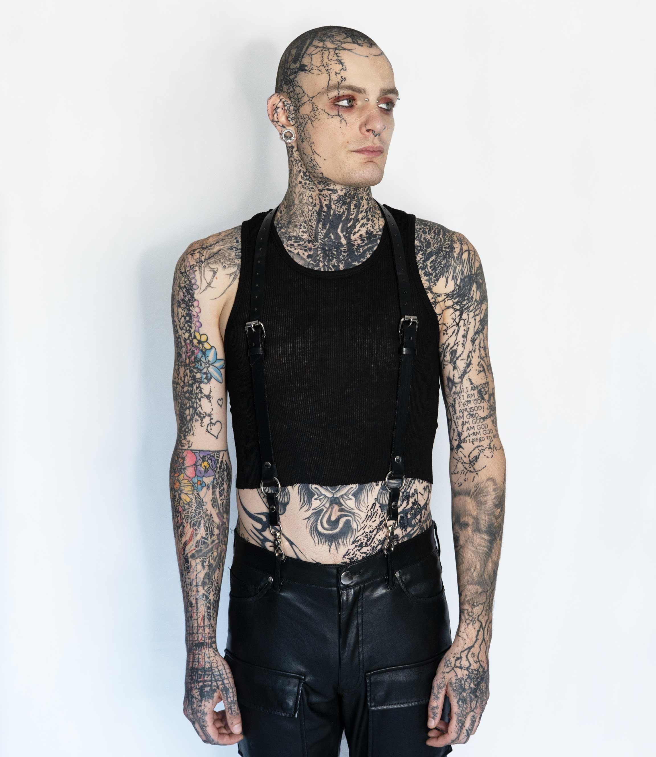 Signature Leather Suspenders