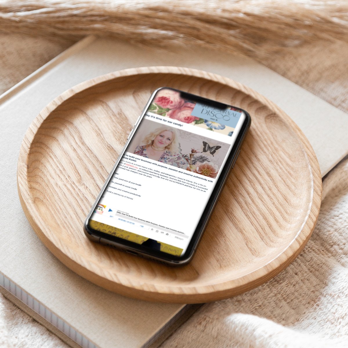  DAG no. 5,  EAR CANDY  
Je krijgt toegang tot 2 inspirerende podcasts van creatief ondernemer Anahata Katkin en illustrator Maira Kallman.