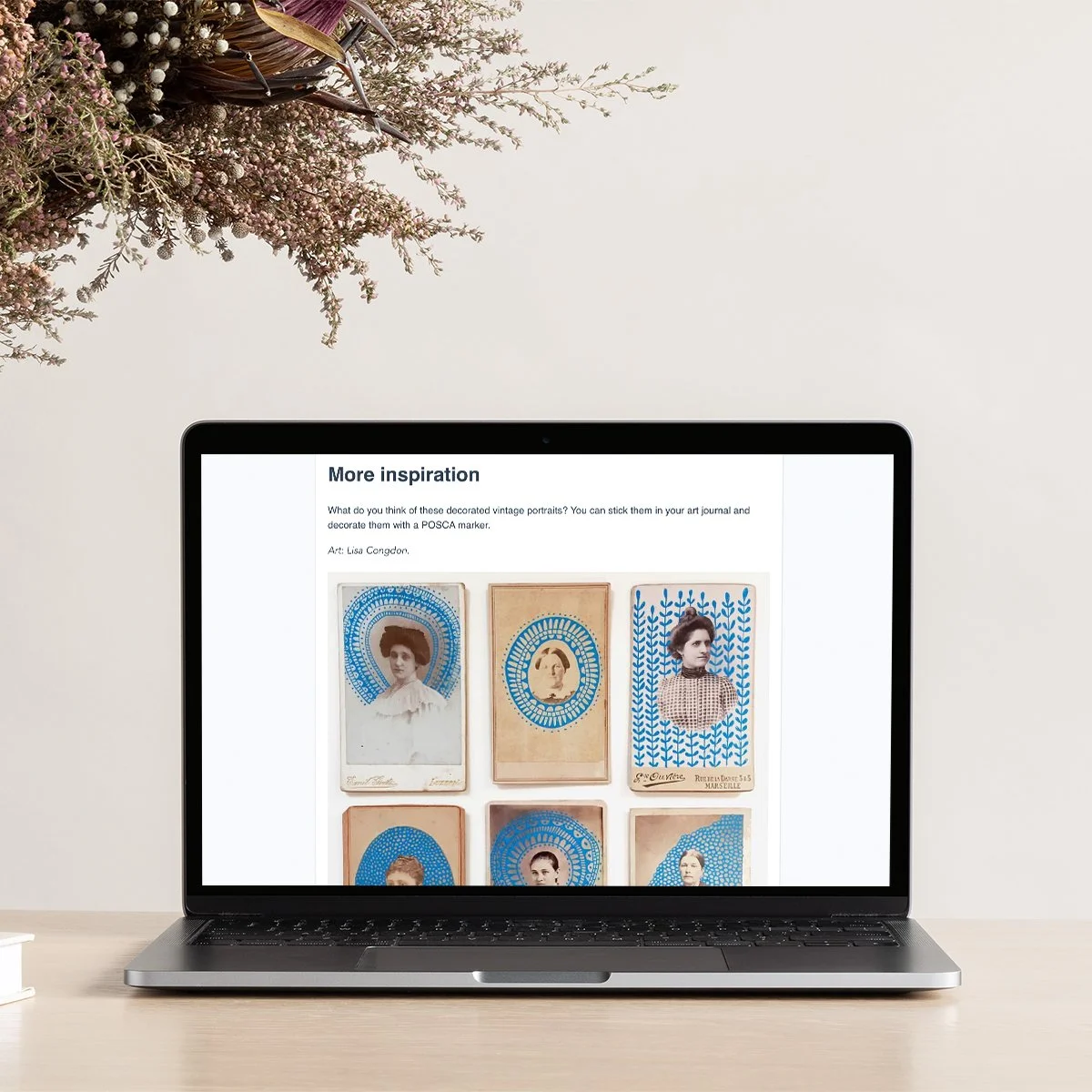  DAG no. 3,  GROTE VRIENDELIJKE OPDRACHT  
Vandaag maak je een nieuw kunstwerk in je art journal. Je krijgt een kersverse video en inspirerende eye-candy.