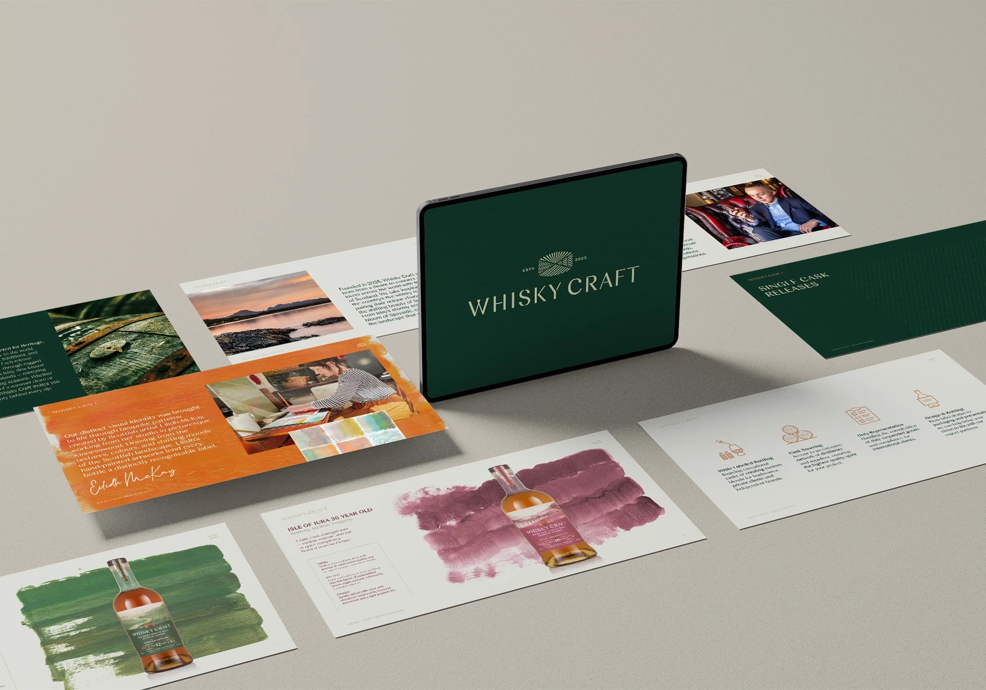 Whisky Craft brochure design case study