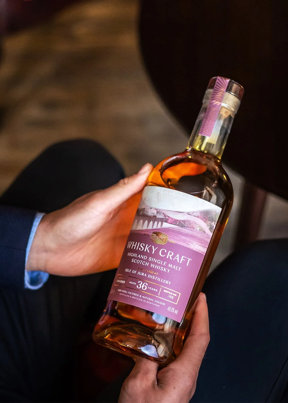 Whisky Craft Highland label close up