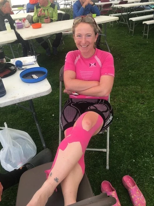 Julie relaxes after day 5.