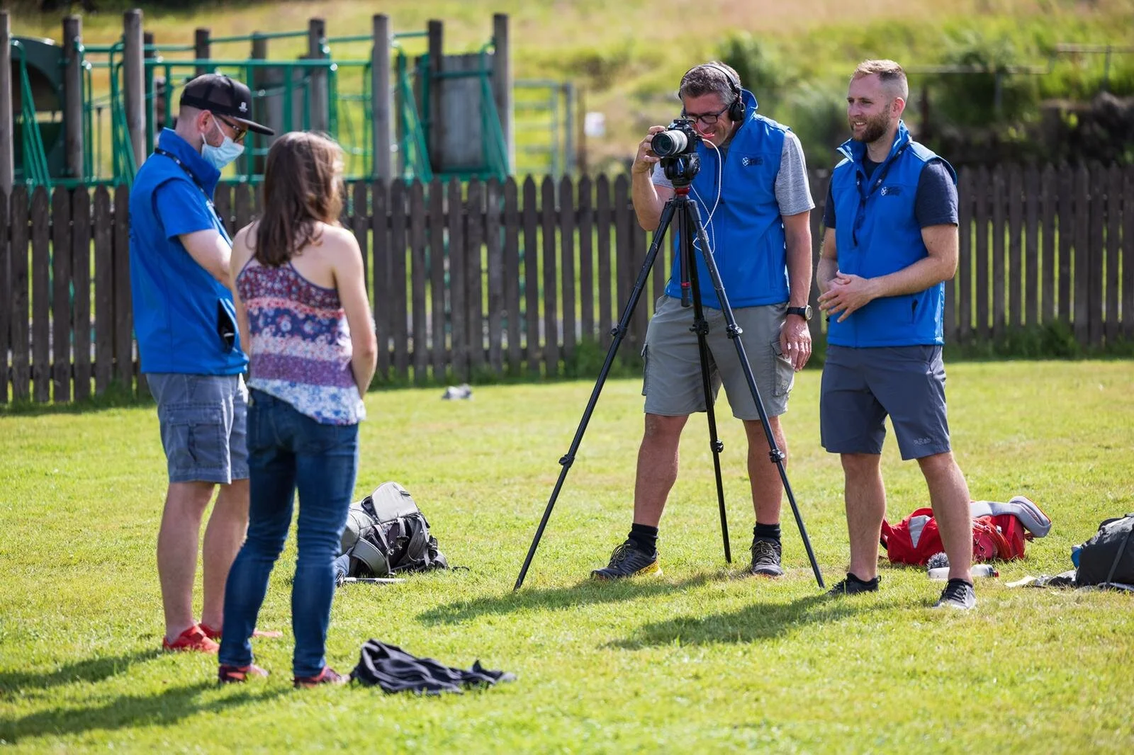 Lisa Watson is interviewed by the Cape Wrath Ultra media team. ©No Limits Photography