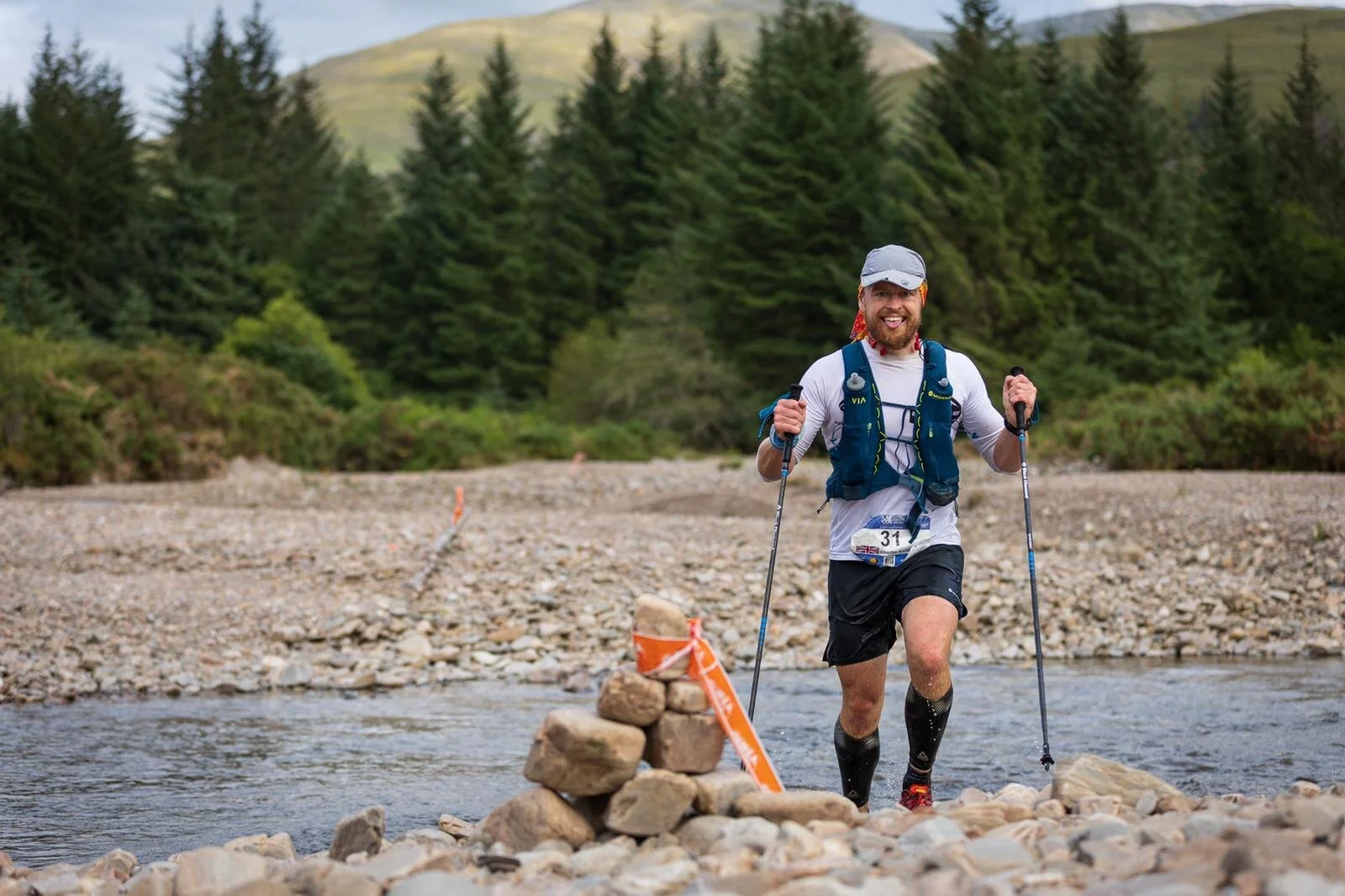 Competitors had a river crossing before the finish line on day 3. ©No Limits Photography