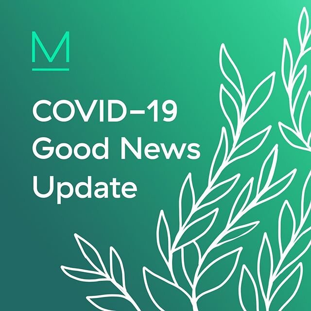 Another installment of Covid Good News! We hope everyone&rsquo;s having a healthy and safe Sunday. #medistance #betterhealthcare