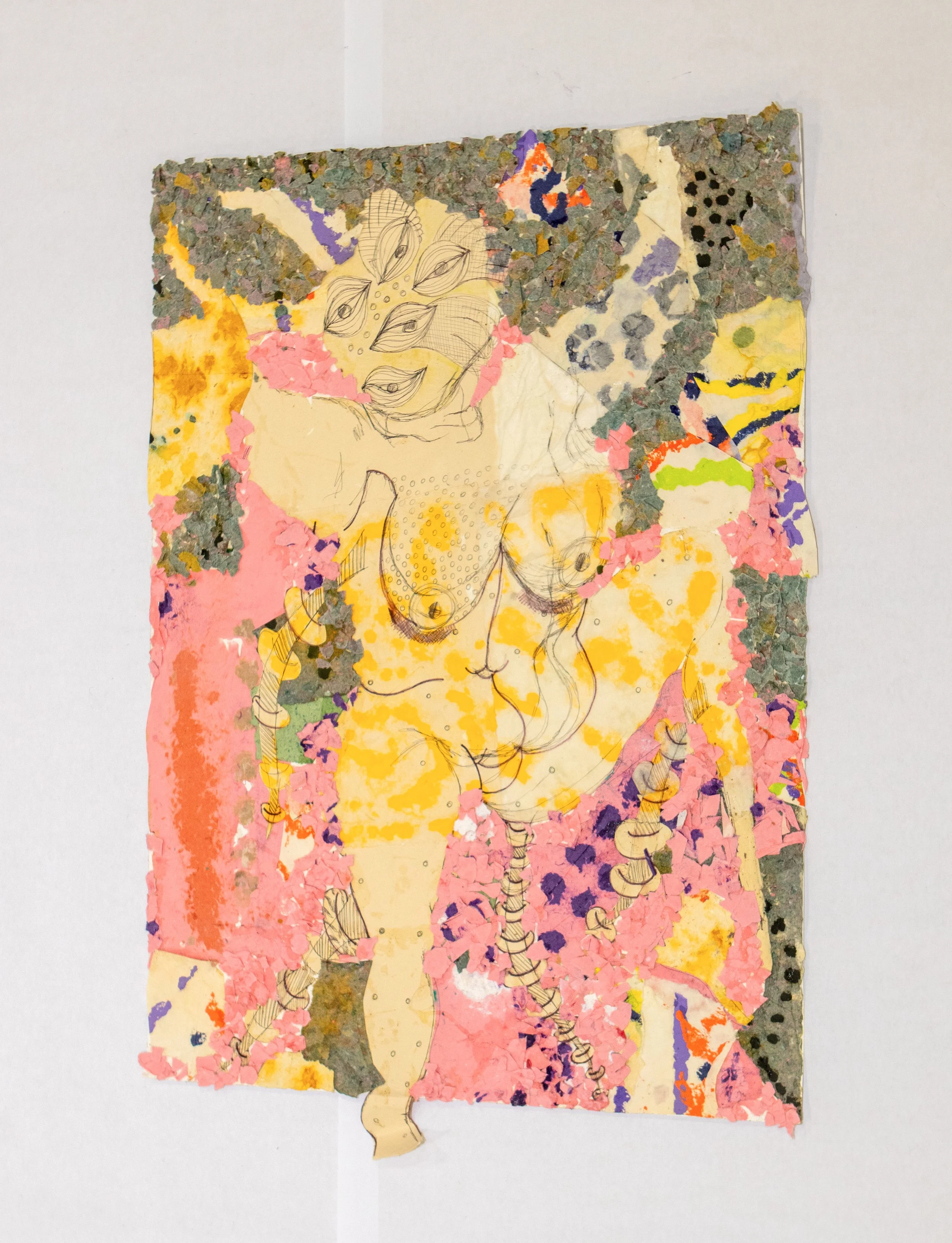 Cyclops 
22" x 32" in 
Handmade paper collage on Bristol paper 
2025