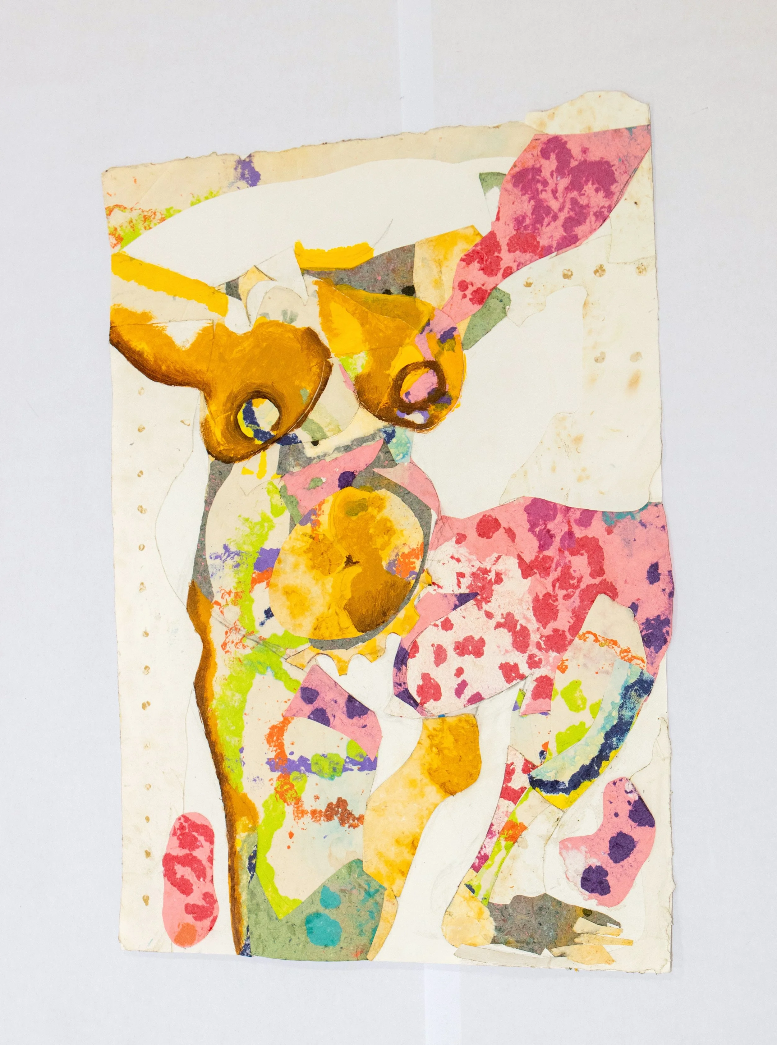 Untitled 
22" x 30" in 
Handmade paper collage on Bristol paper 
2025