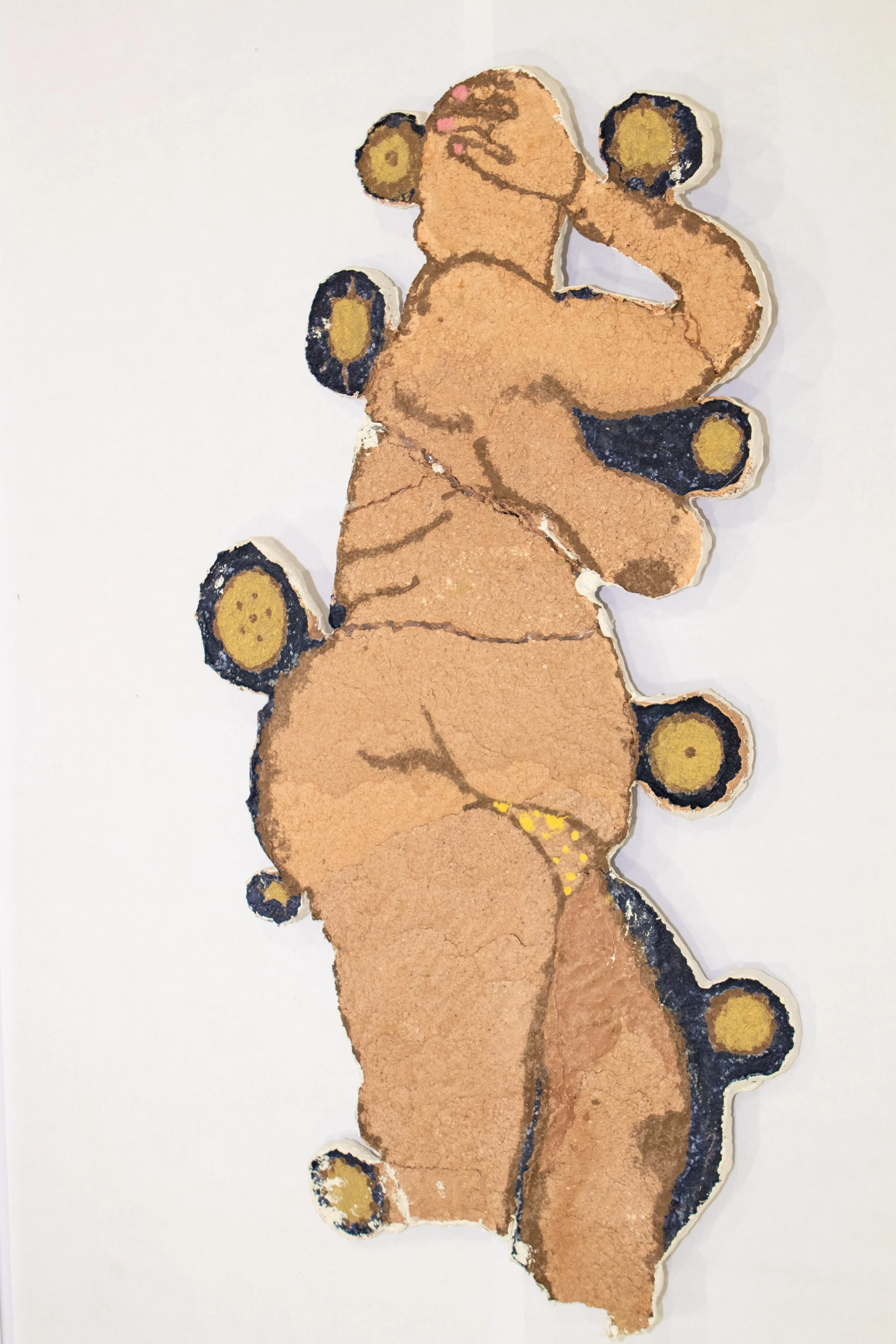 Brown
pulp painted handmade paper sculpture 
2025
