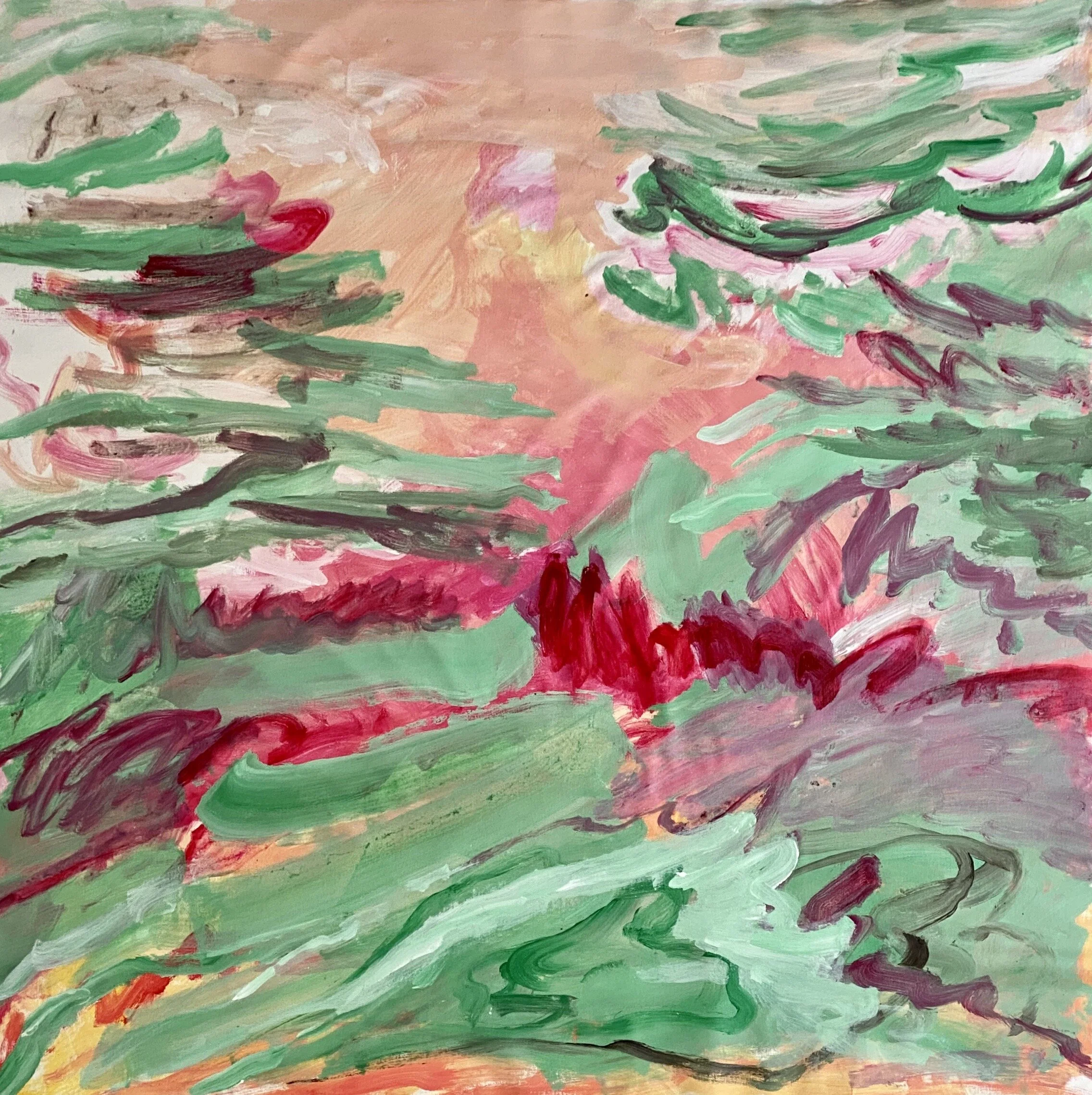  The forest for the trees, 150cm x 150cm, acrylic on canvas, 2020 