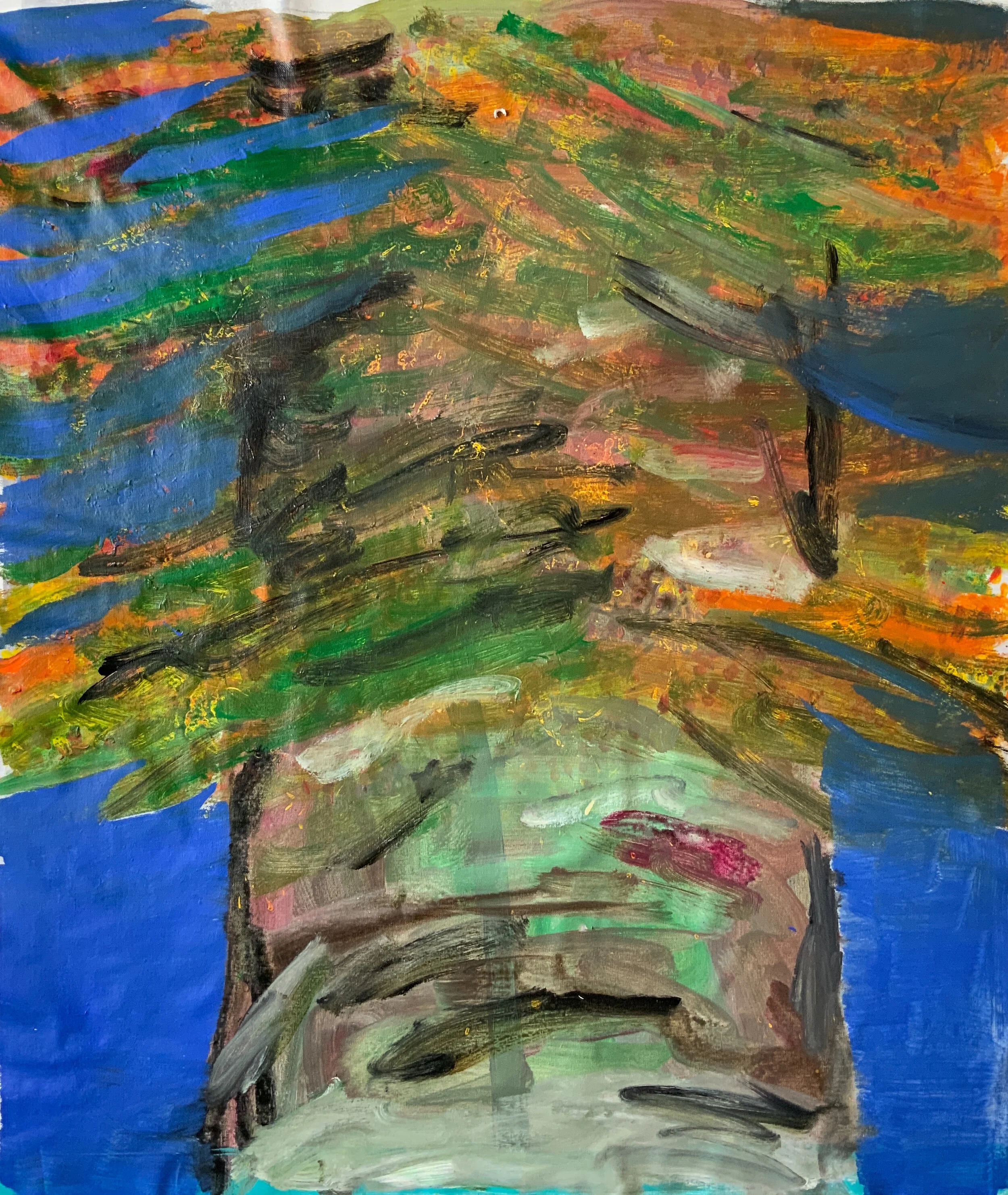  The idea of a tree II, 100cm x 100cm, acrylic on canvas, 2020 