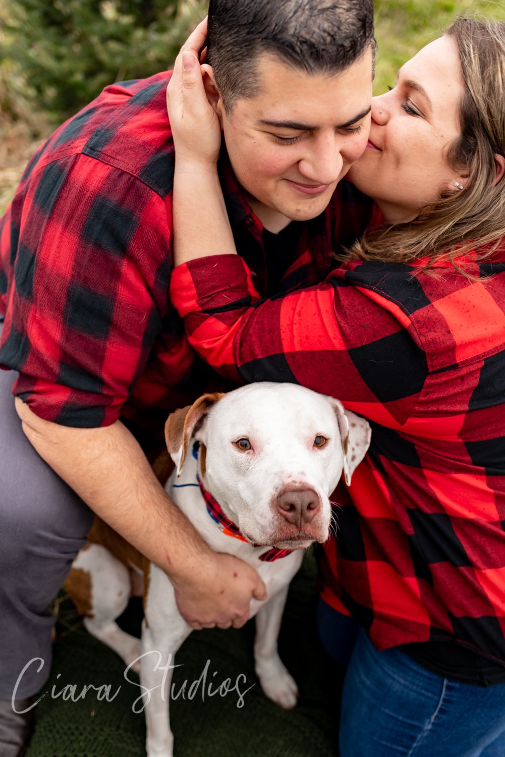 Syracuse Engagement Photo Session with their dog