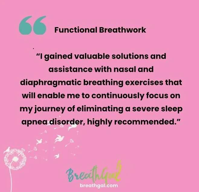 🙏 Two testimonials - one from a healing Breathwork client and another from a functional Breathwork client!

🙏If you didn&rsquo;t know I offer both healing Breathwork &amp; also functional breath correction for dysfunctions such as Sleep Apnoea, Ast