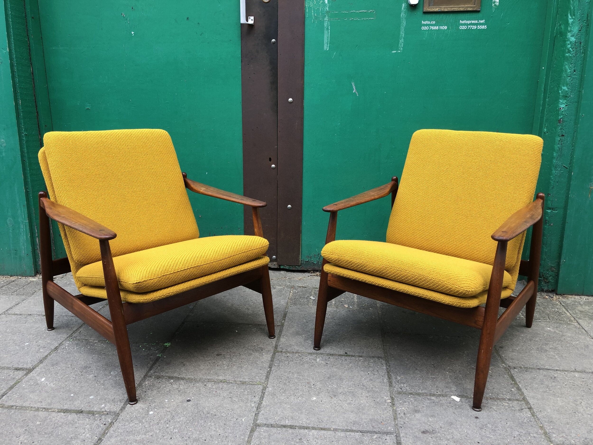Mid-century lounge chairs
