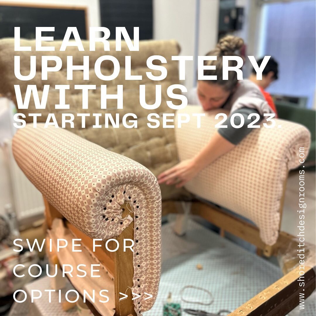 🚨Learn upholstery with us🚨

Registration is now open for our upholstery courses starting September 2023.

We offer two main options for learning, firstly we teach the brilliant @the_amusf accredited upholstery diploma course. Think of this as a voc