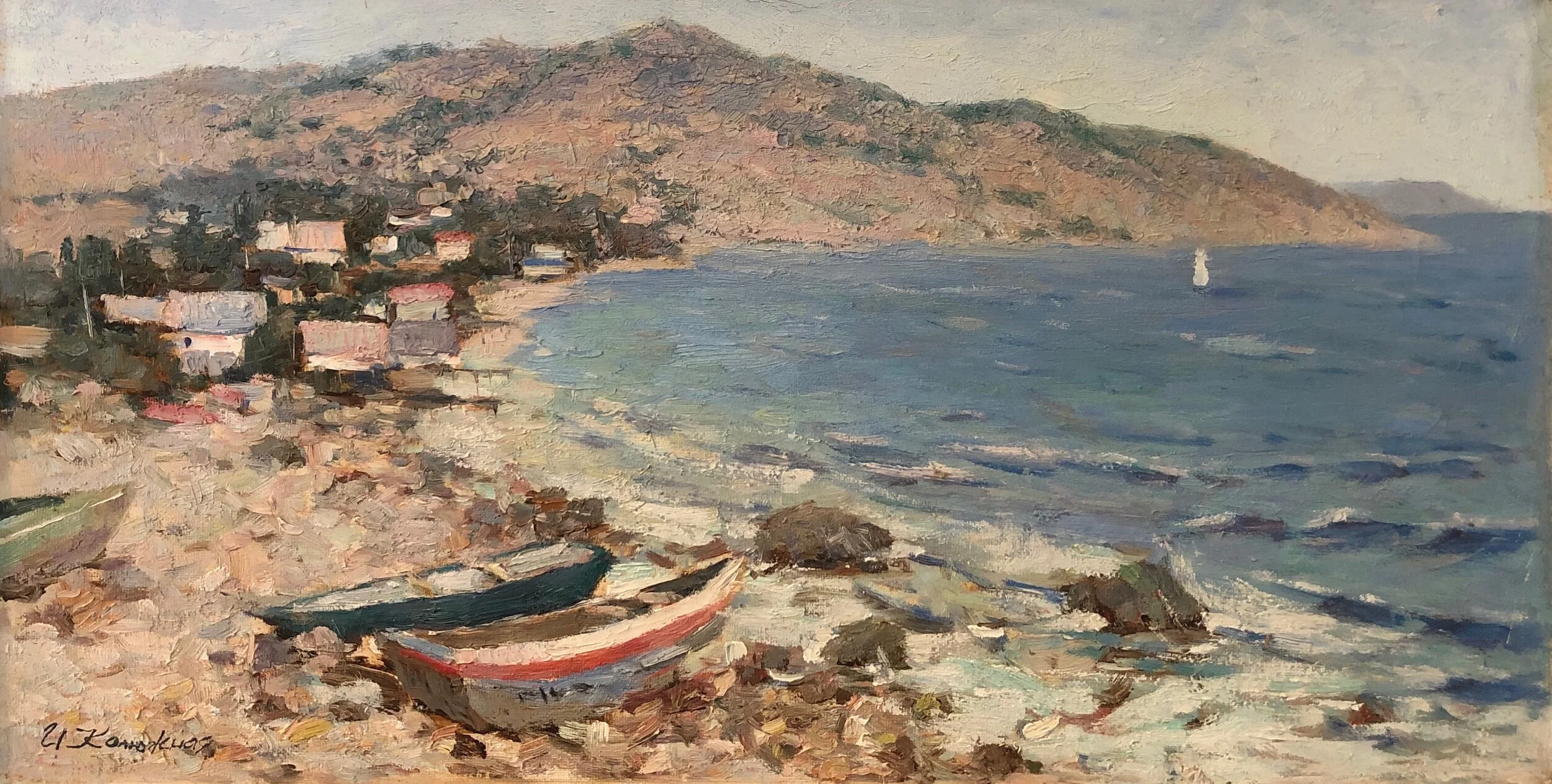    Oil on Canvas, Stretched  11 x 22 in  $200 