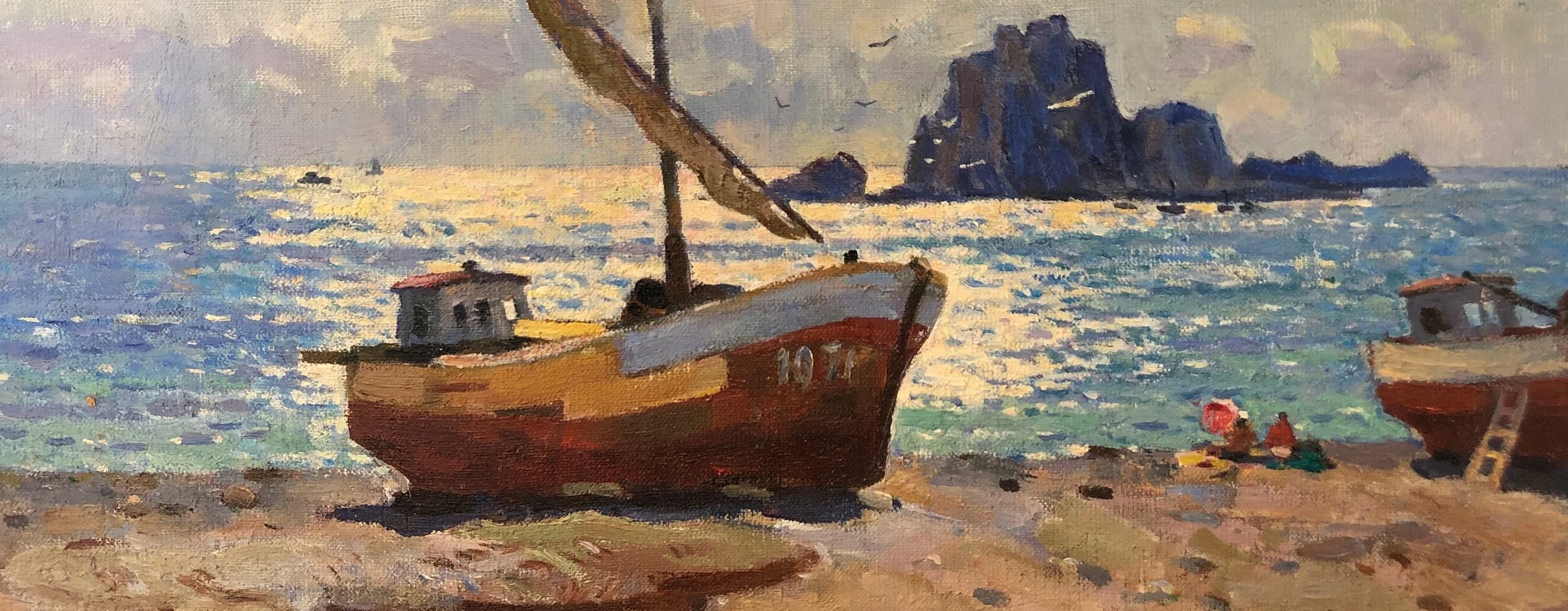    Oil on Canvas, Stretched  8 x 20 in  $100 