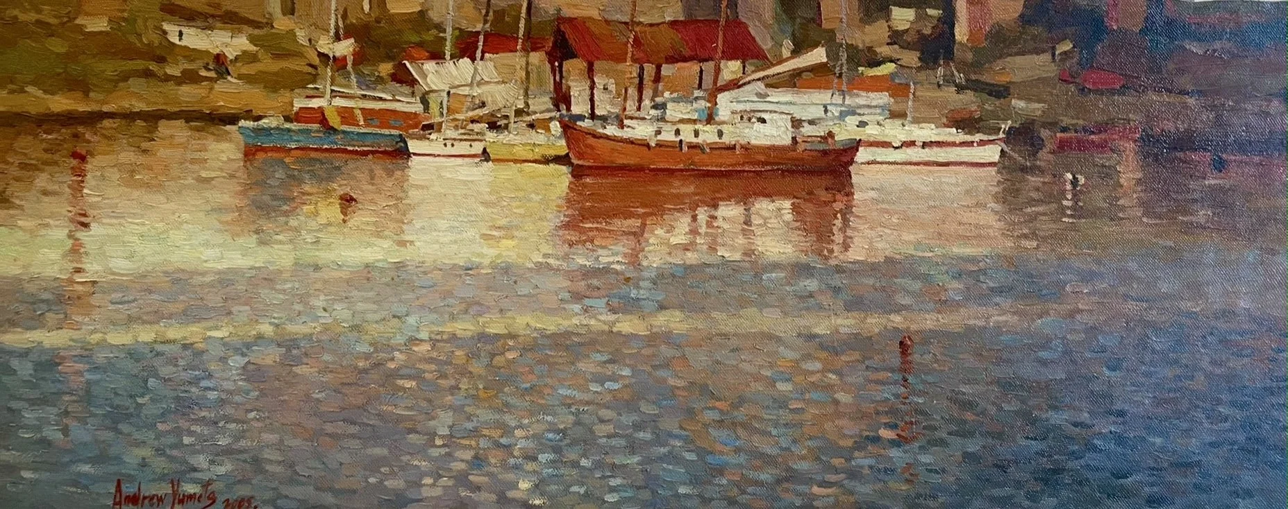  Oil on Canvas, Flat  16 x 40 in.  $300 