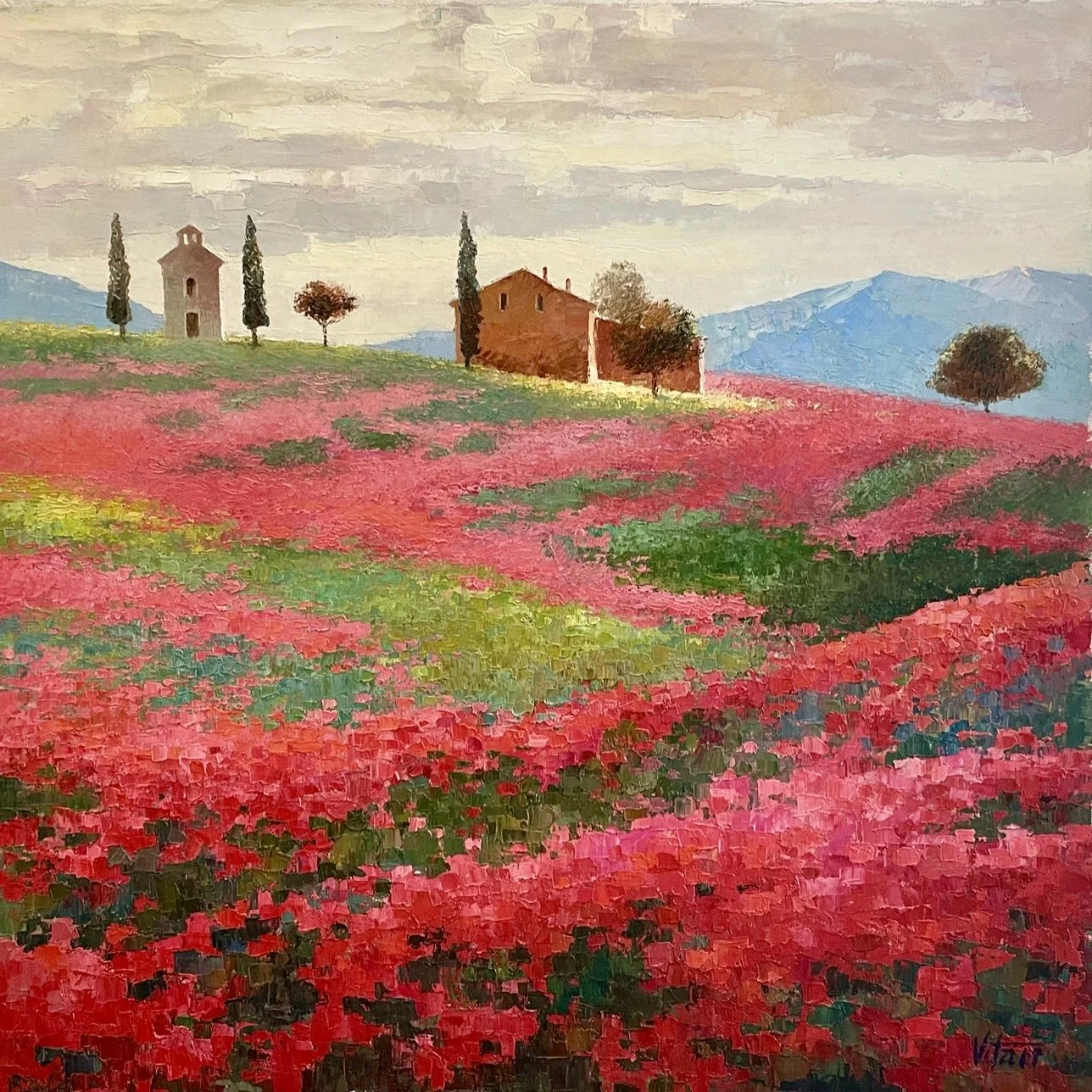  Oil on Canvas, Flat  24 x 24 in.  $260 